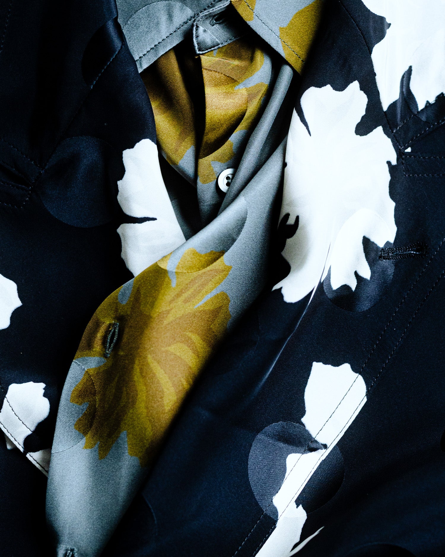 Troubled Waters Mummy Bomber Jacket in Black | RODEN GRAY