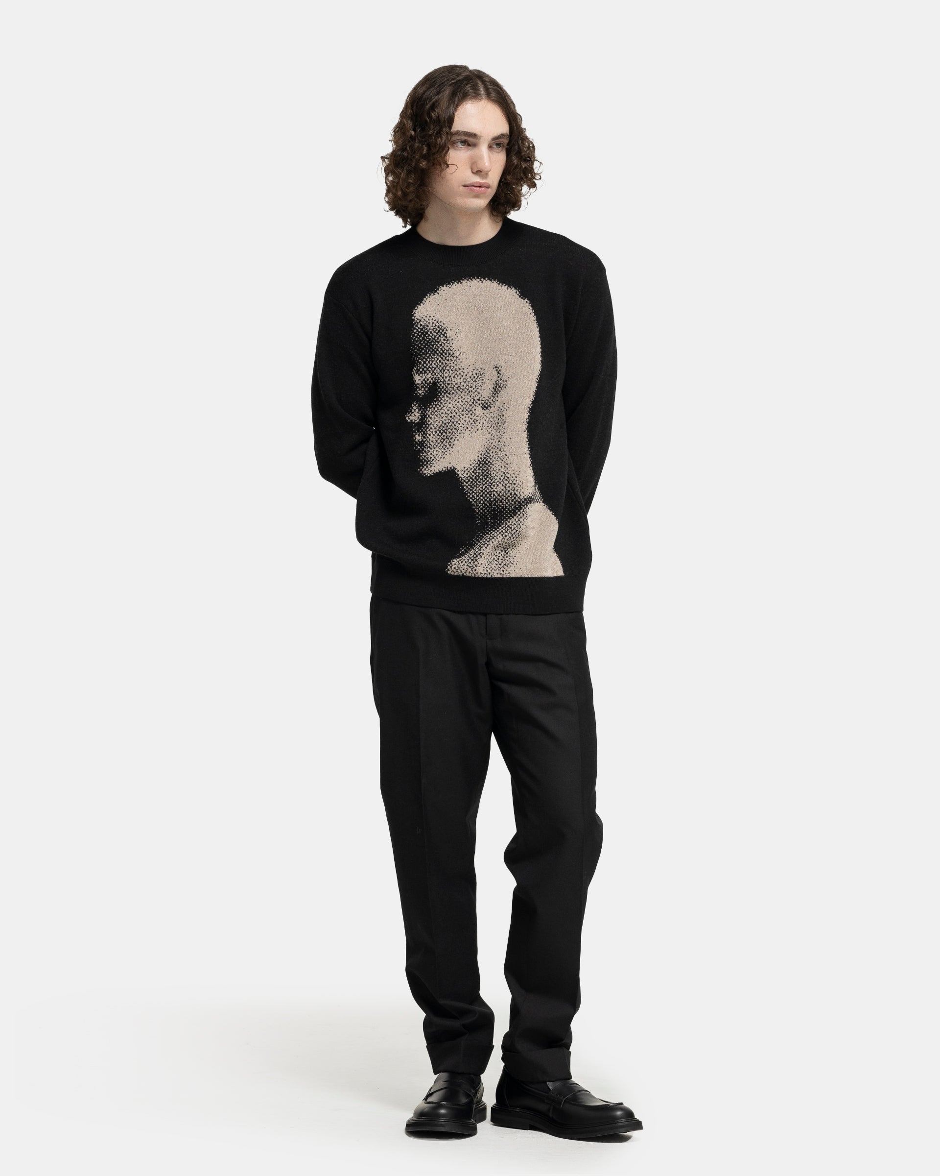 Dries Van Noten Moses Sweater in Black