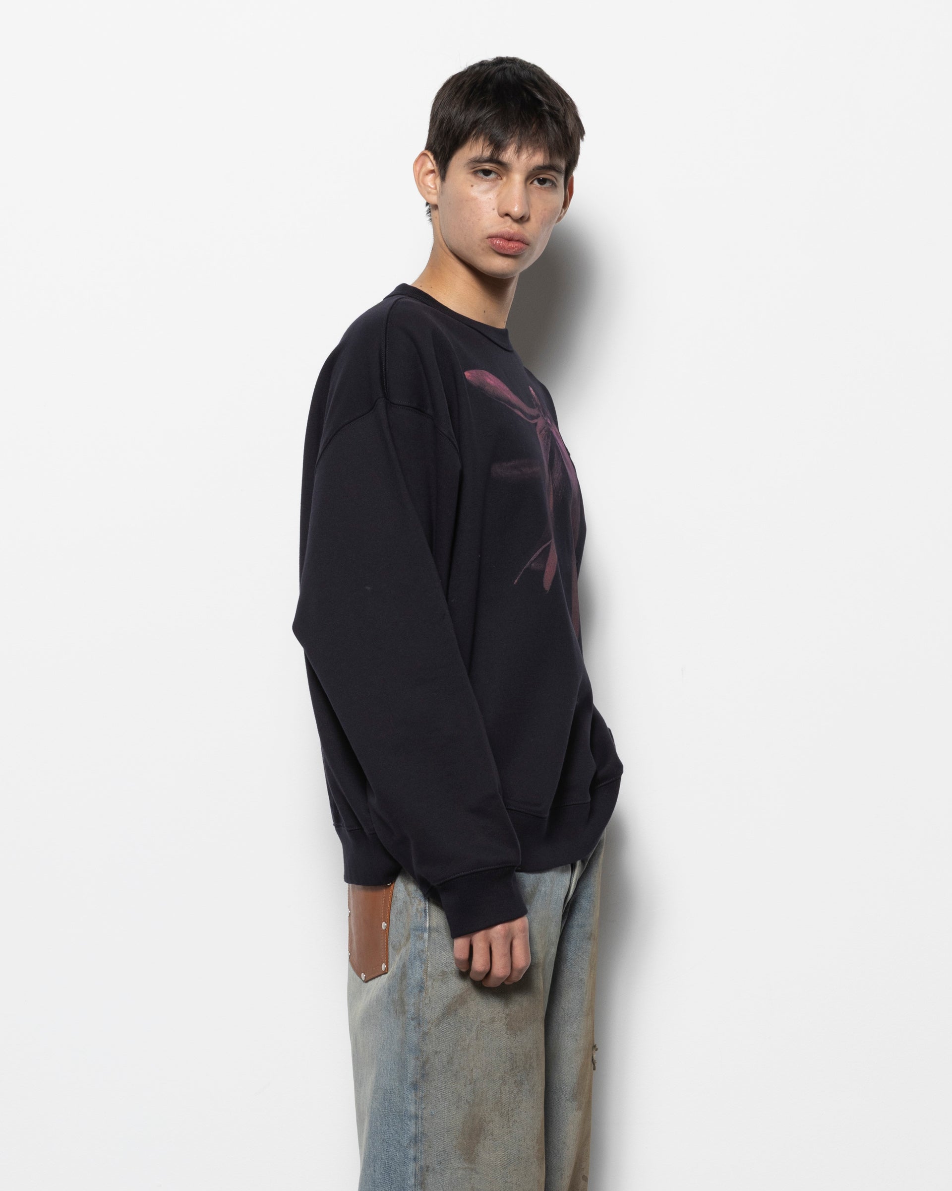 Dries Van Noten Hax Sweater in Navy | Roden Gray