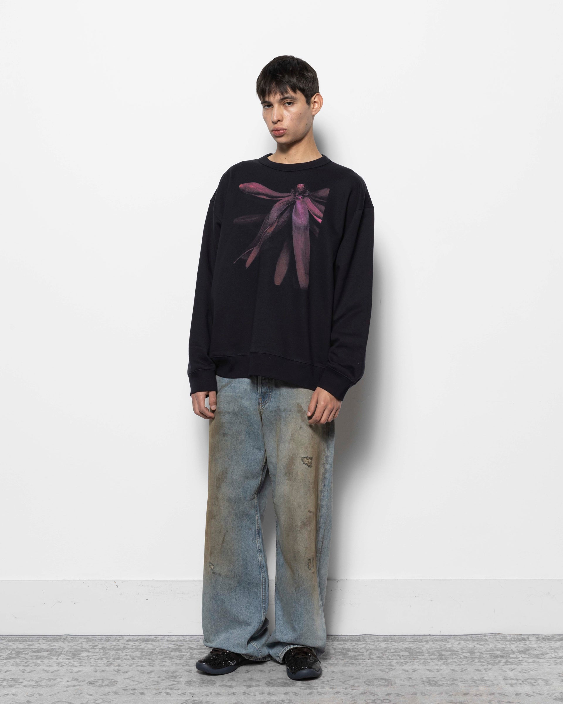 Dries Van Noten Hax Sweater in Navy | Roden Gray