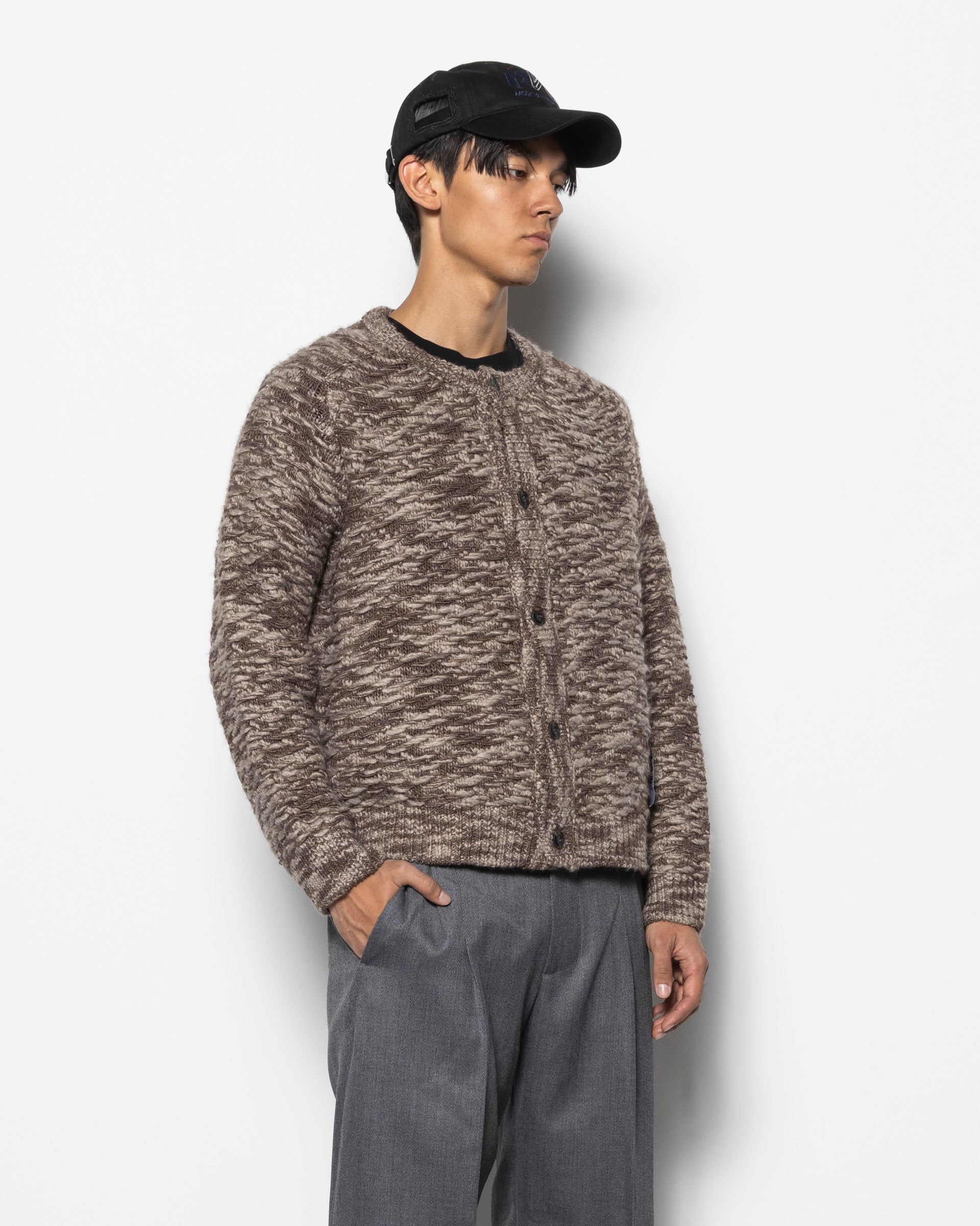 Sea Scale Button Up Cardigan in Alps