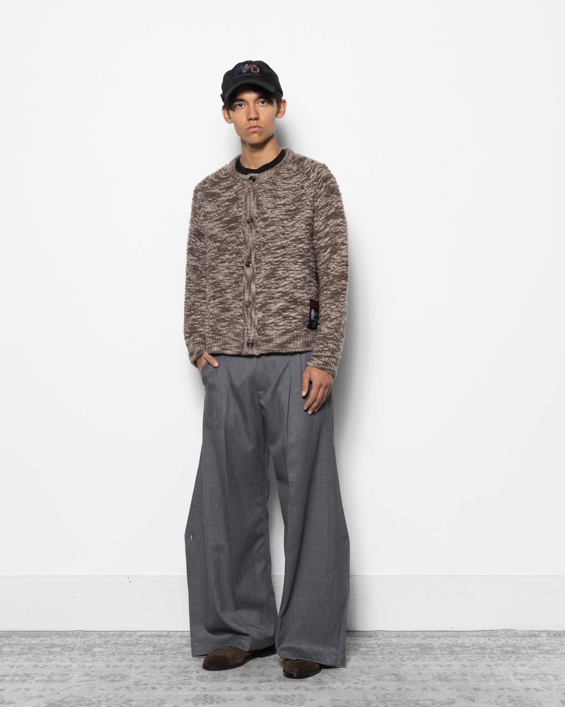 Sea Scale Button Up Cardigan in Alps