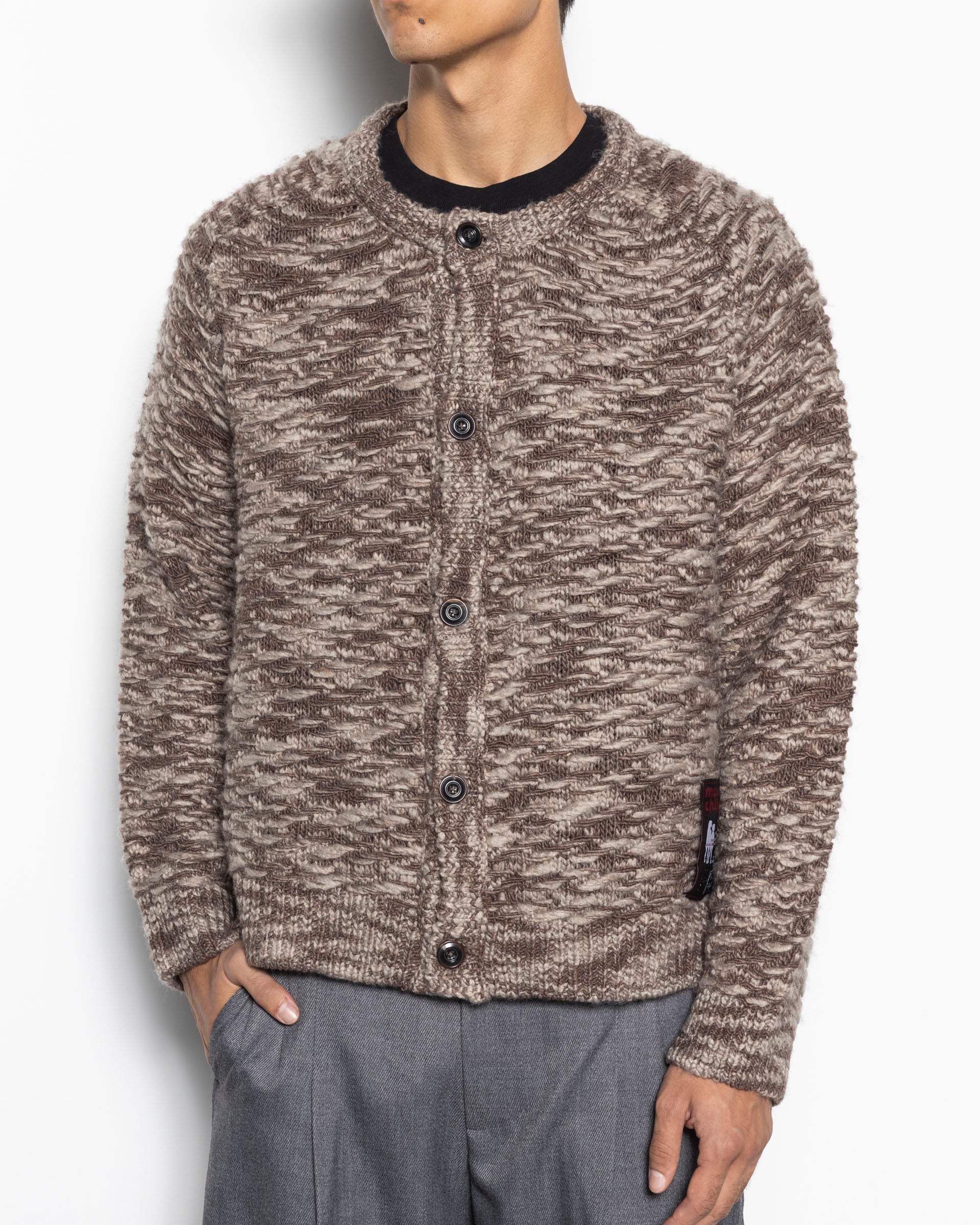 Sea Scale Button Up Cardigan in Alps
