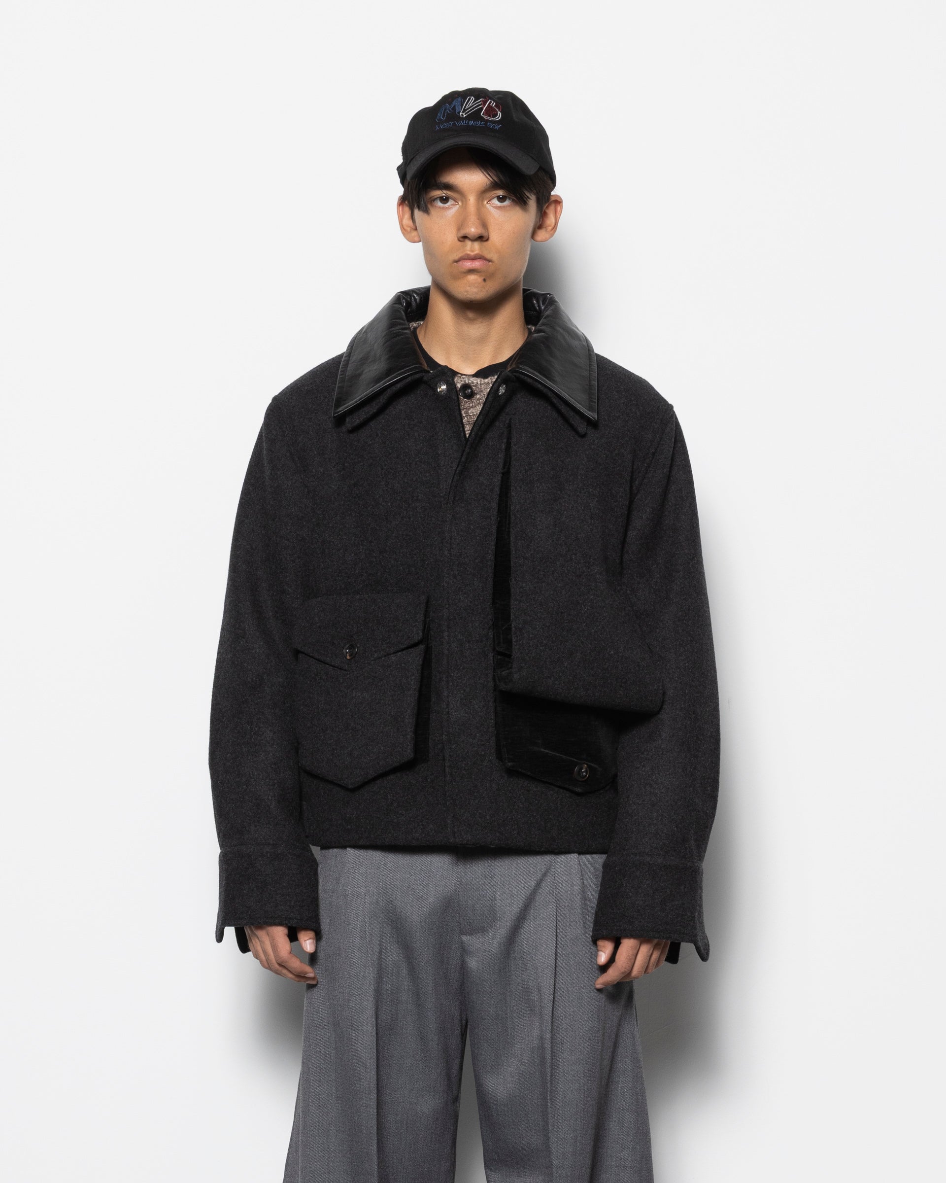 Peeled Off Jacket in Grey