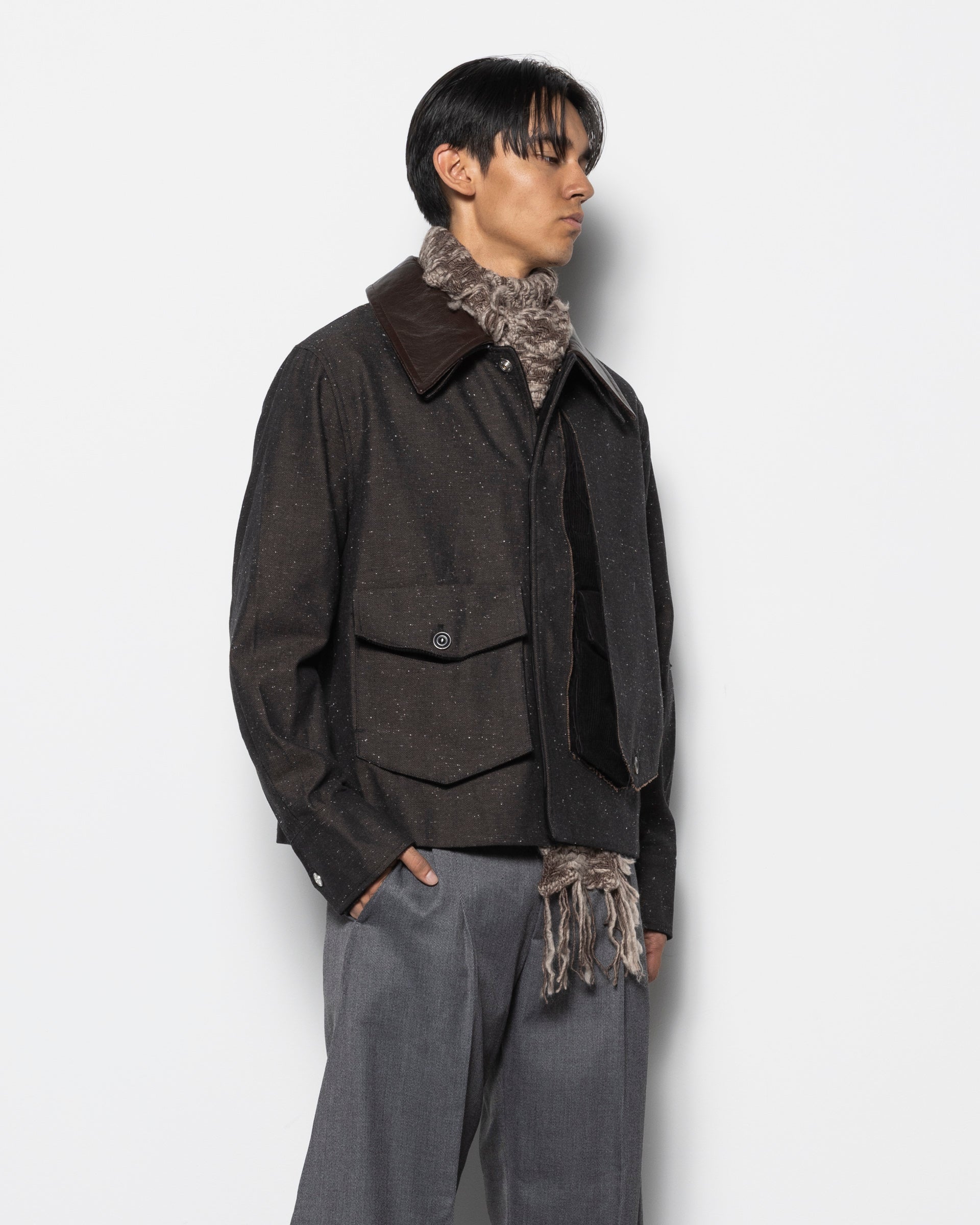 Peeled Off Jacket in Brown