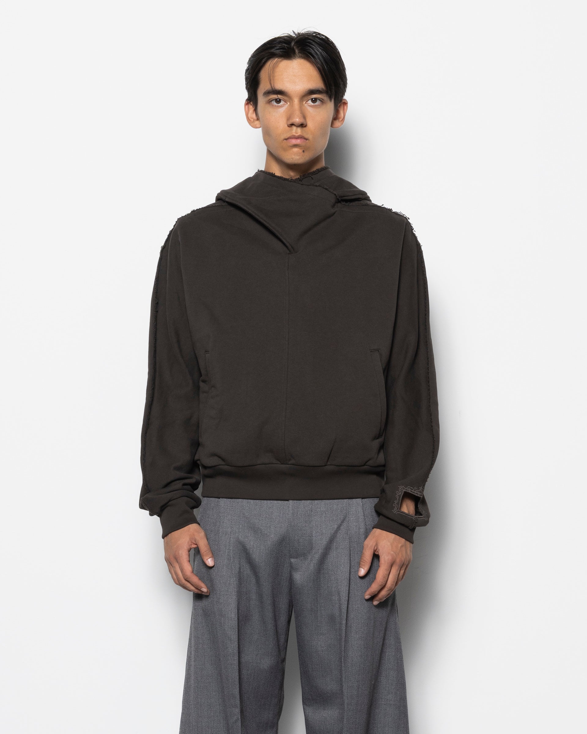 Neck Guard Hoodie in Tobacco