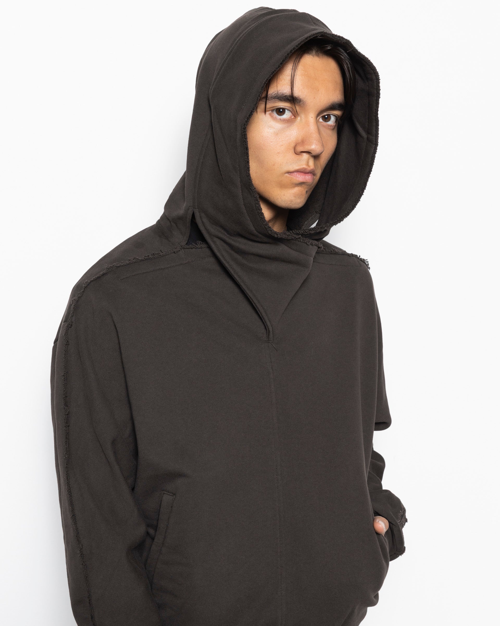Neck Guard Hoodie in Tobacco