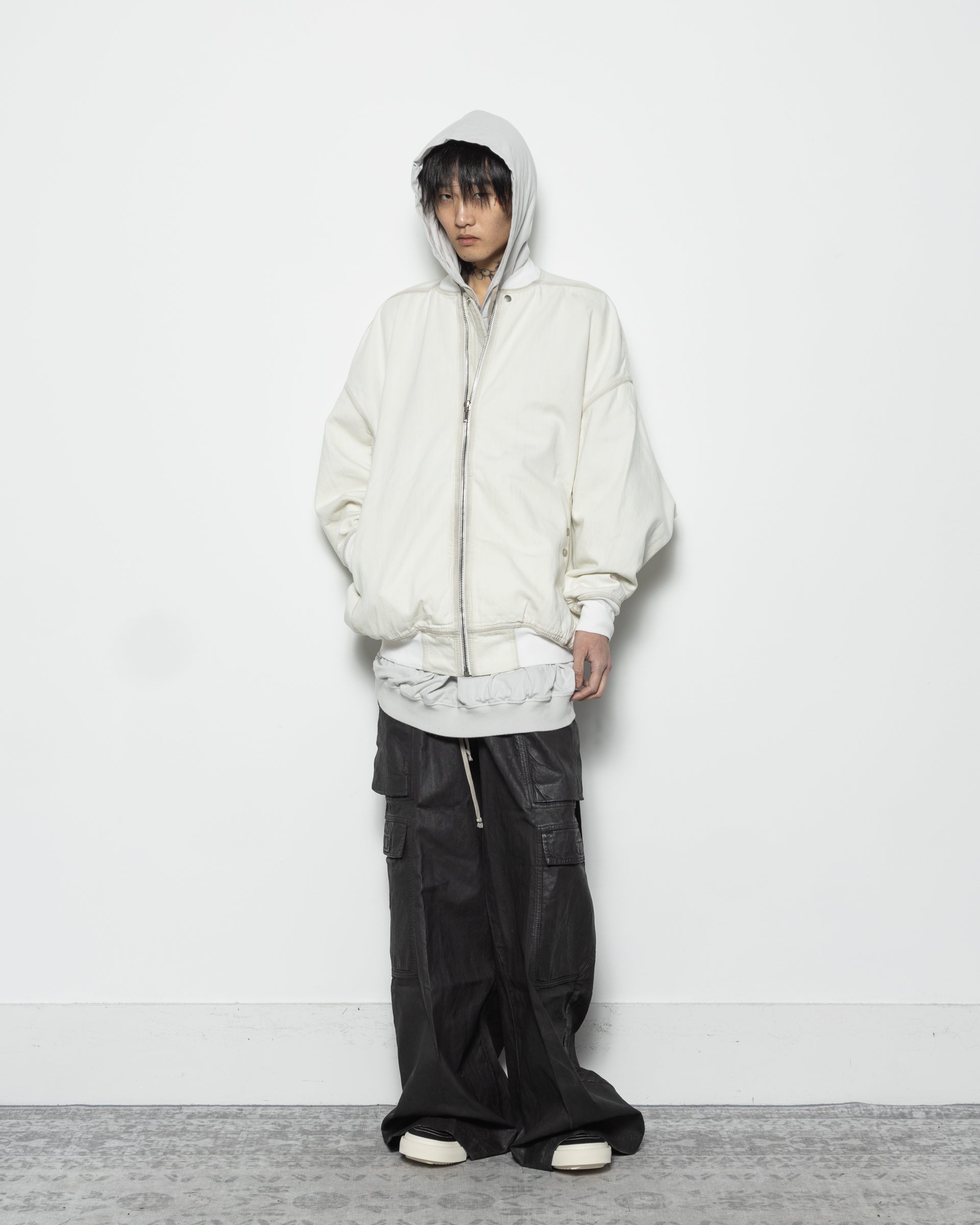 Rick Owens DRKSHDW Double Cargo Jumbo Belas in Black | RODEN GRAY