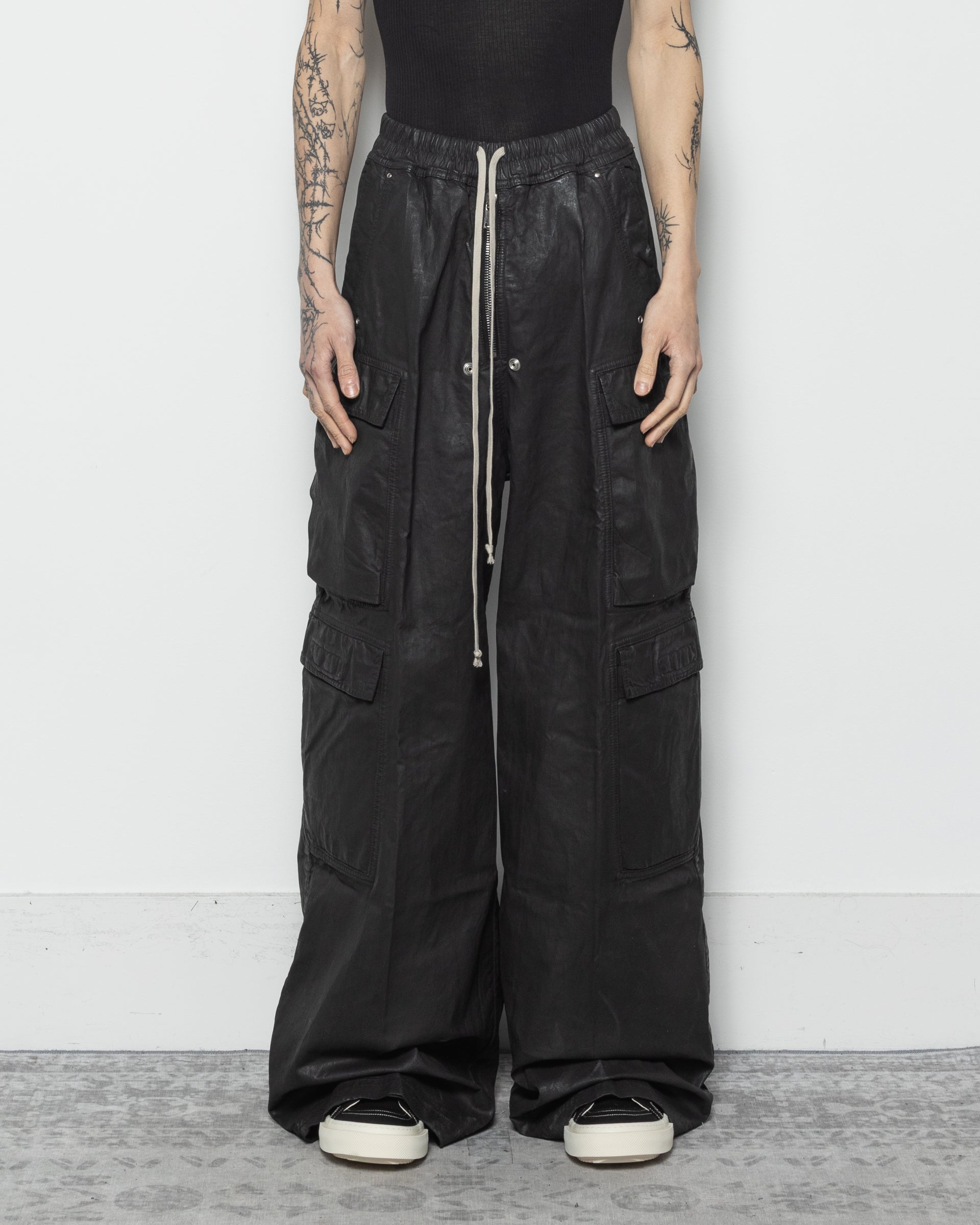 Rick Owens DOUBLE CARGO JUMBO BELAS サイズS Rick Owens DRKSHDW Double Cargo Jumbo Belas in Black | RODEN GRAY