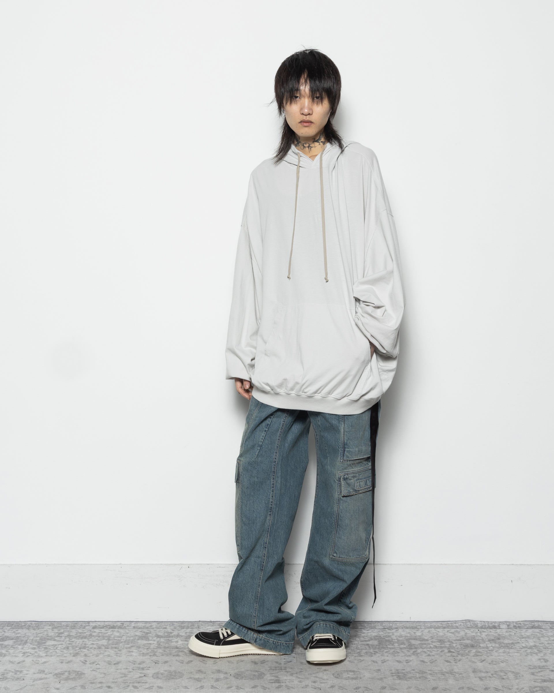 Double Cargo Pants in Washed Indigo