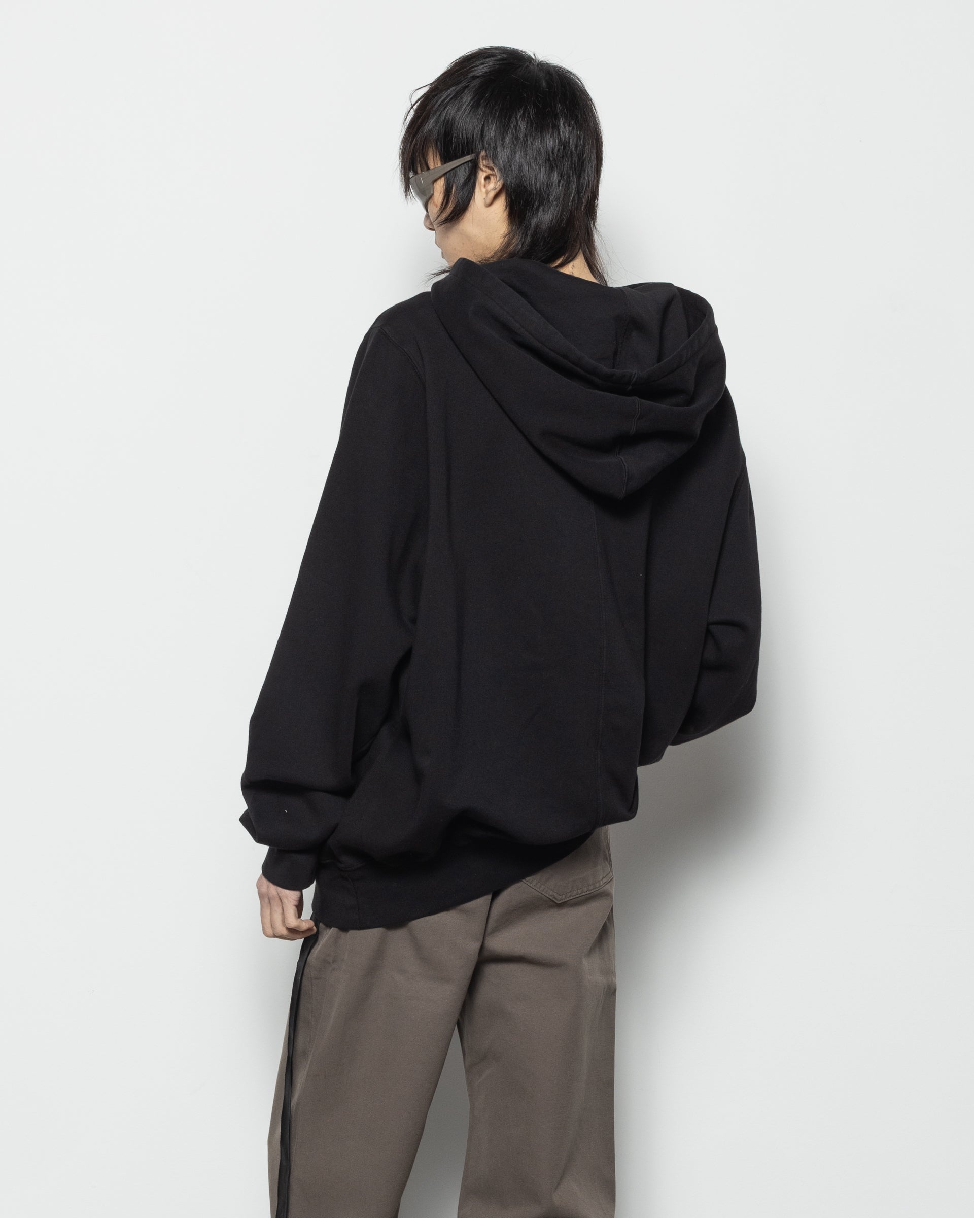 Oversized Knit Sweatshirt in Black and Milk