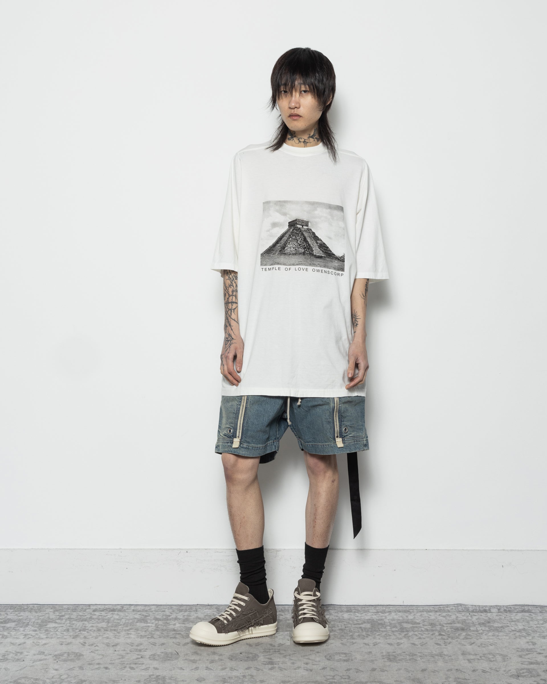 Bauhaus Denim Shorts in Washed Indigo