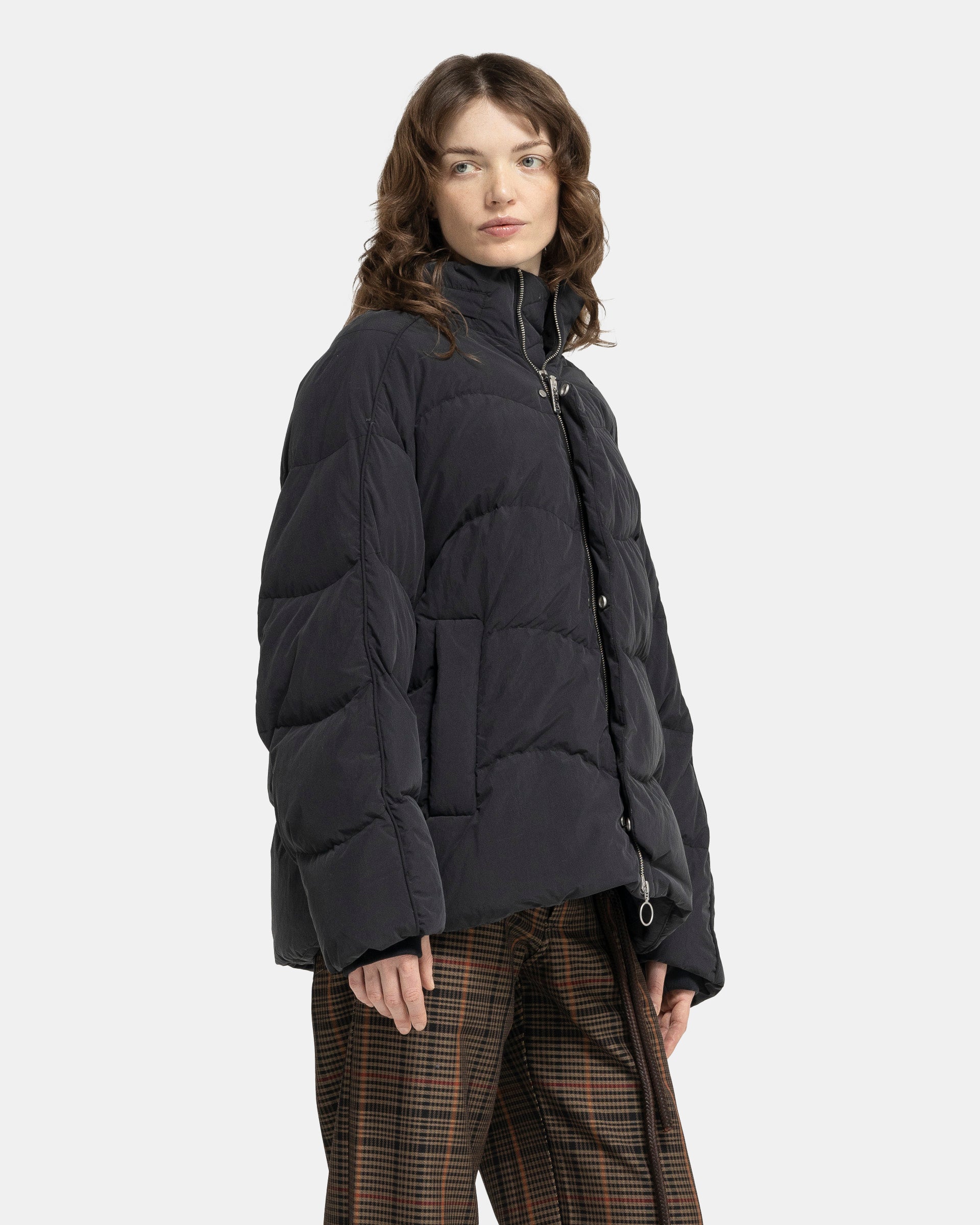 Re:Down Puffer Jacket in Black