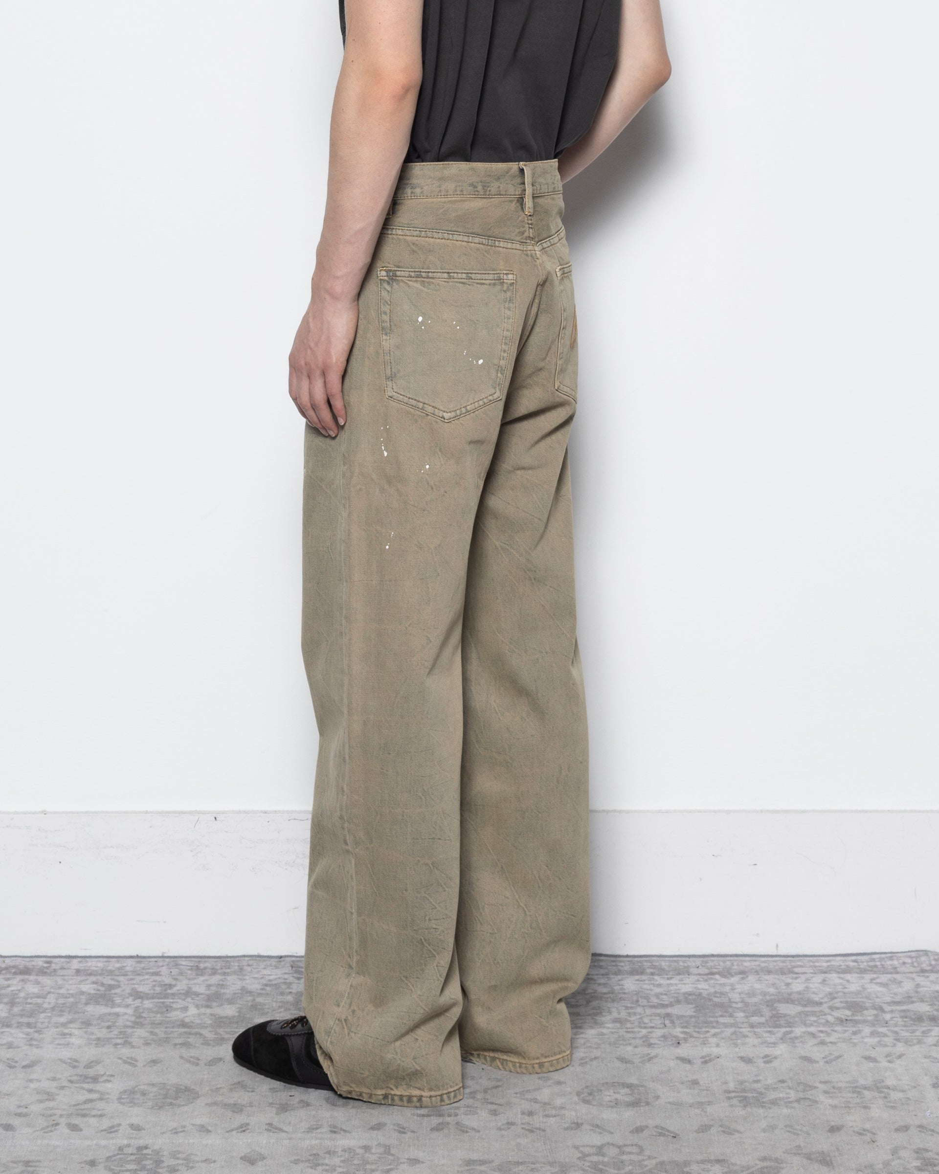 Lone Painter Straight Fit Jean in Grey