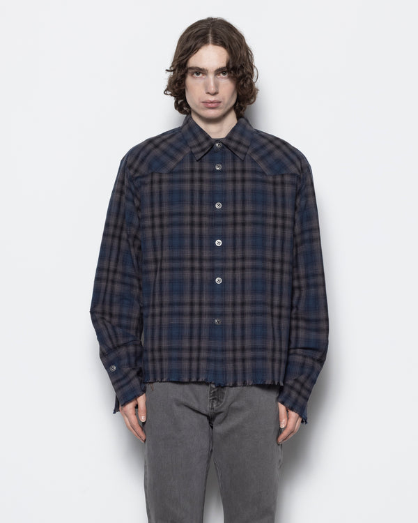 Outlaw Shirt in Blue and Grey