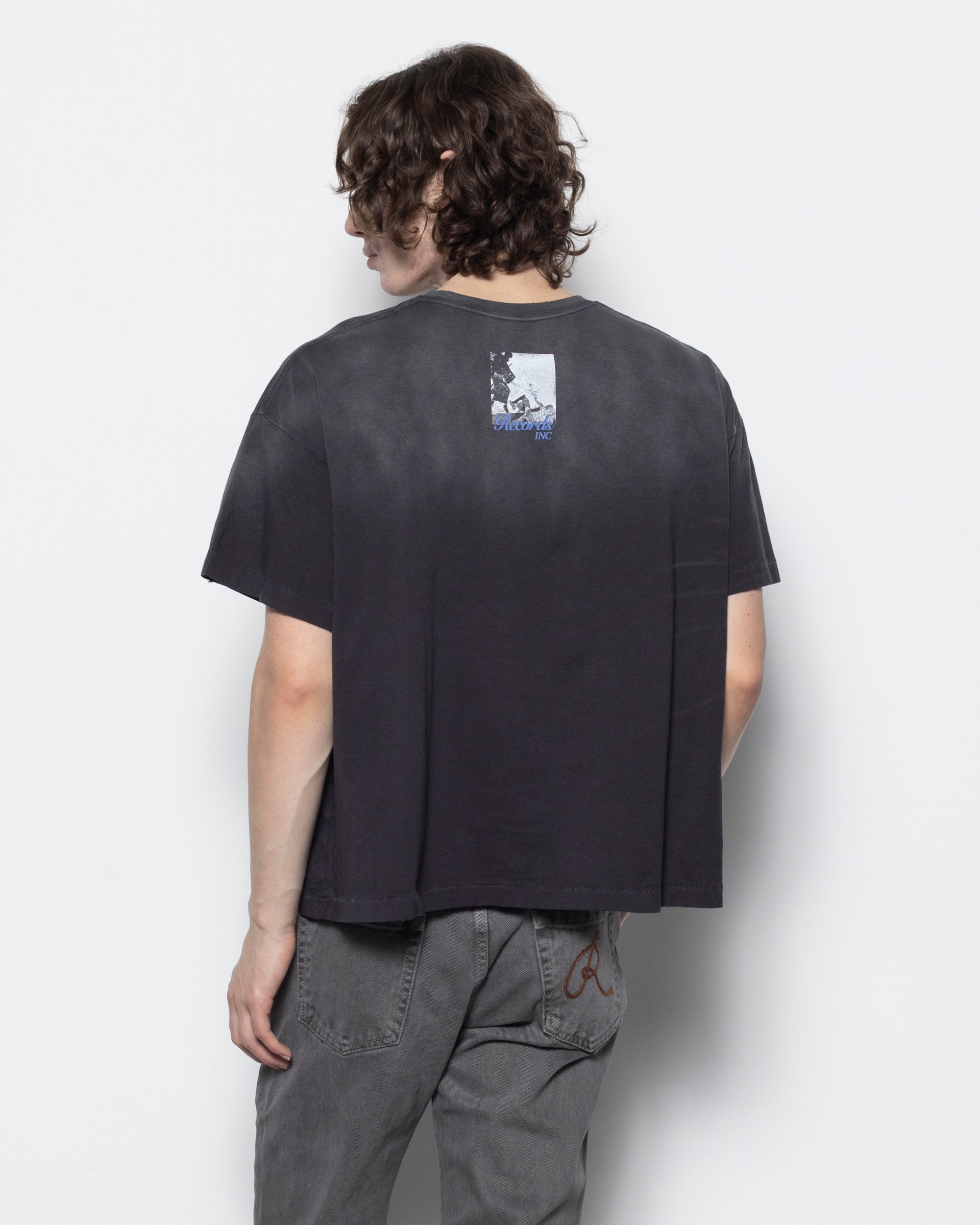 Wrestling Tee in Dark Grey