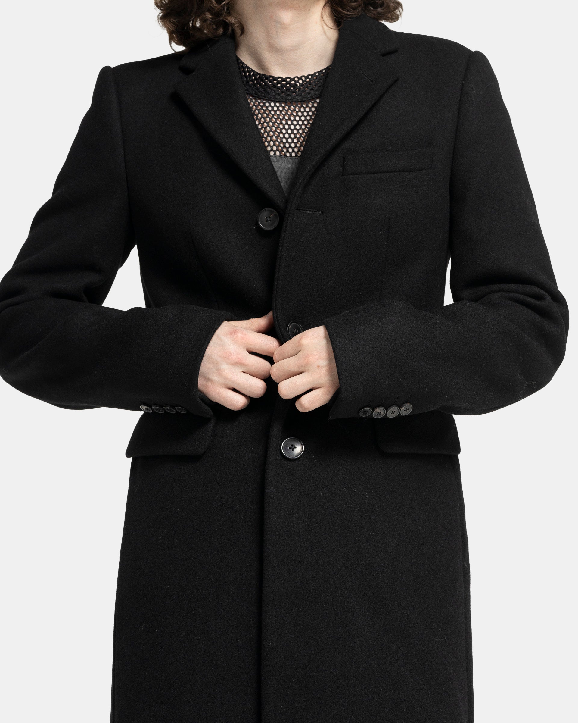 Reelan Short Coat in Black