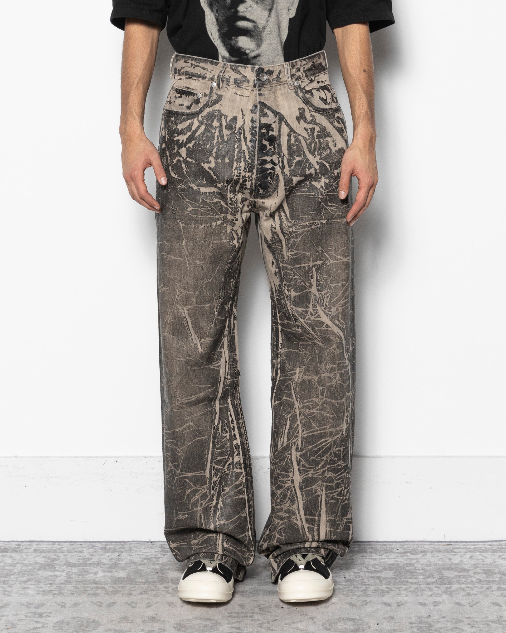 Rick Owens DRKSHW Concordians Geth Jeans in Black | RODEN GRAY
