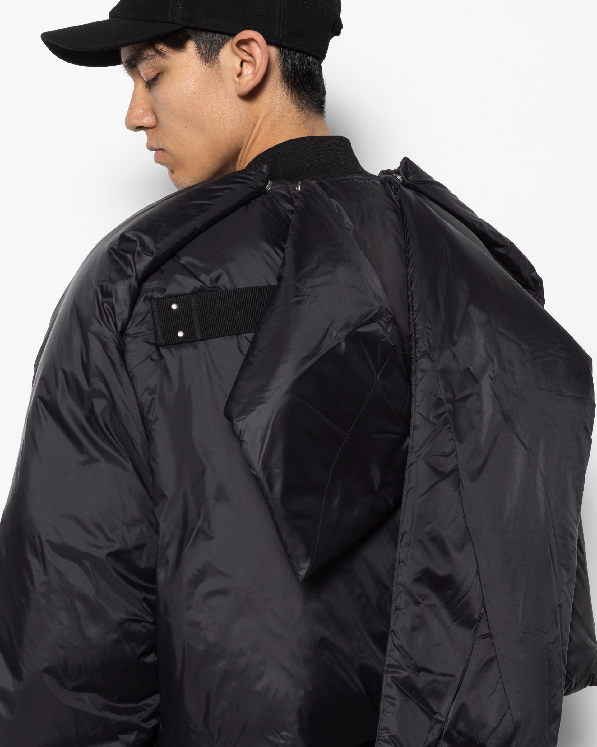 Rick Owens DRKSHW Convertible Jacket in Black | RODEN GRAY