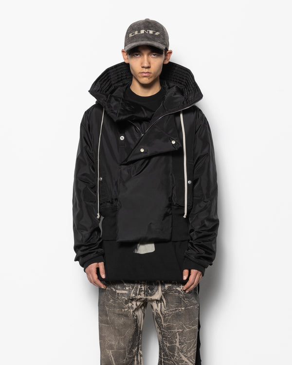 Cropped Alice Parka Jacket in Black