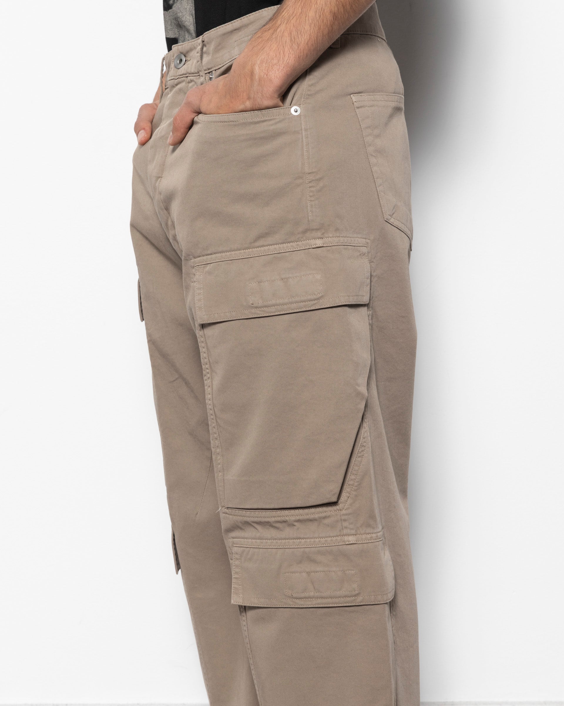 Double Cargo Pants in Dirty Pearl