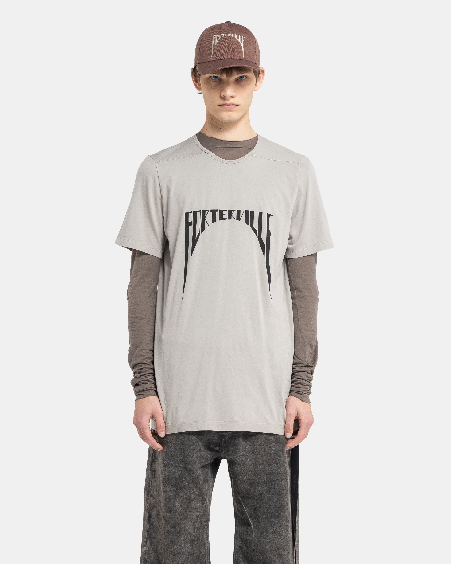 Porterville Level T-Shirt in Pearl and Black