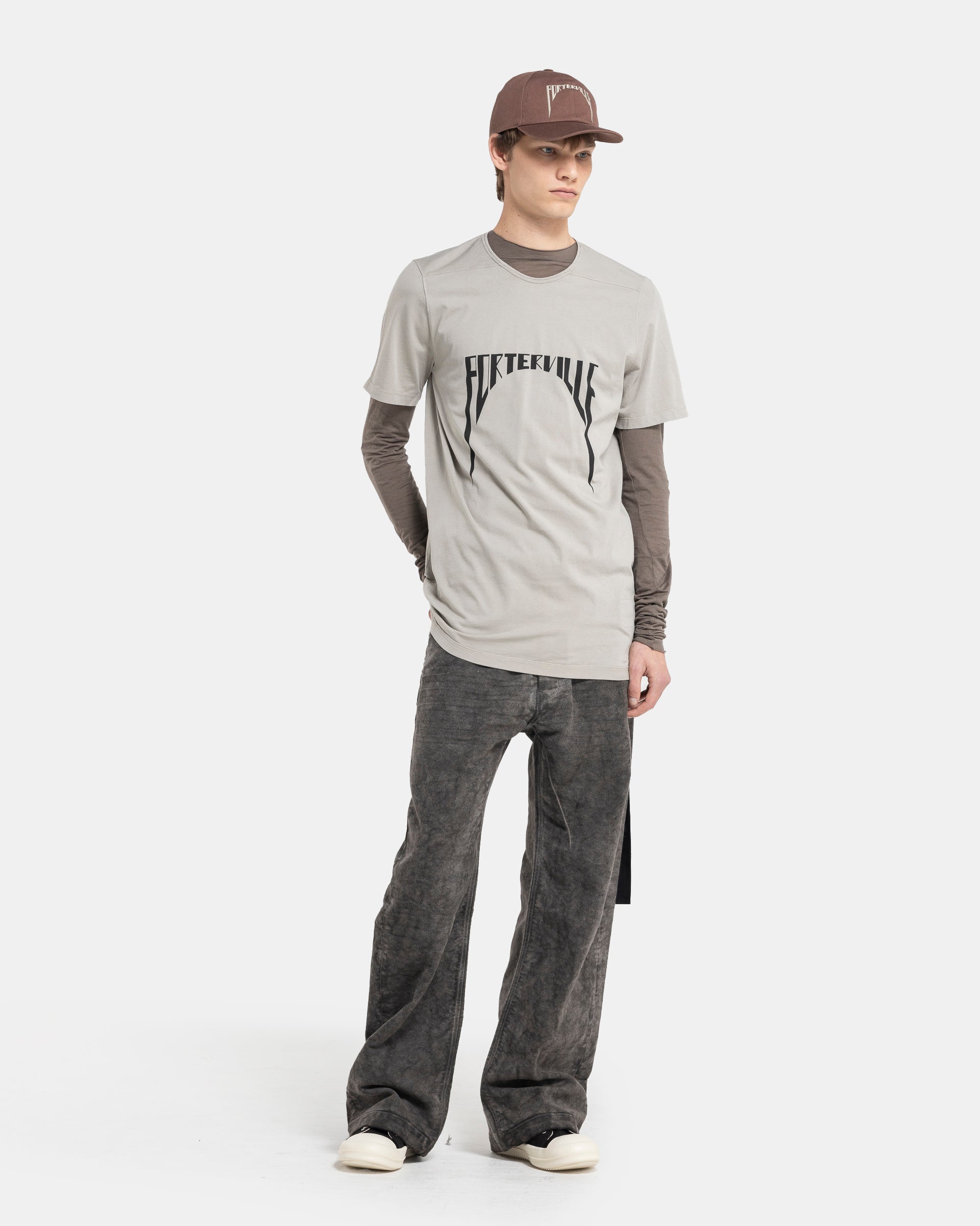 Porterville Level T-Shirt in Pearl and Black