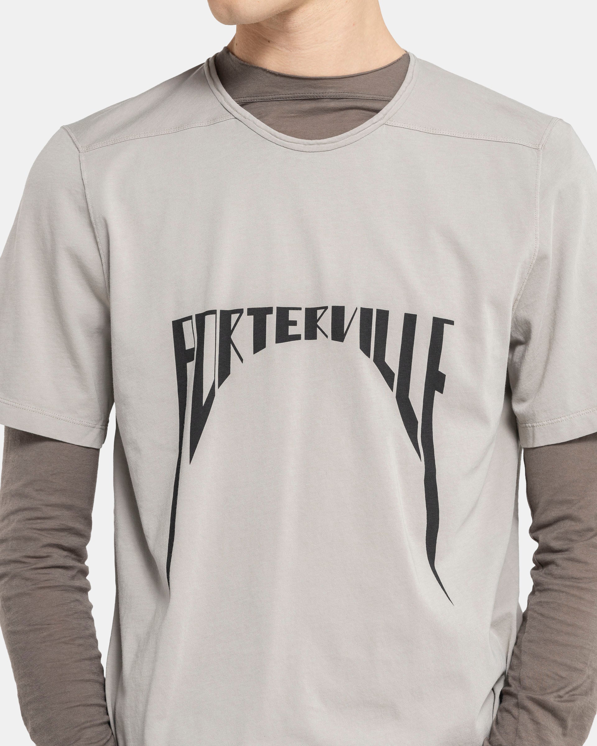 Porterville Level T-Shirt in Pearl and Black