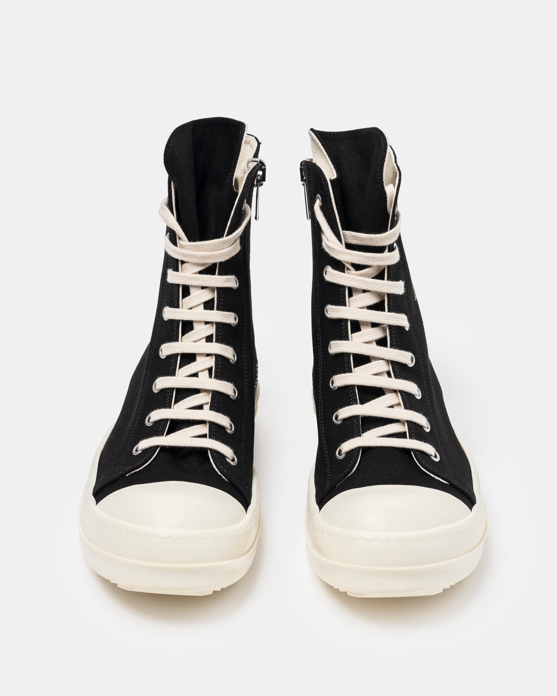 Scrape Denim Sneakers in Black, Pearl, and Milk