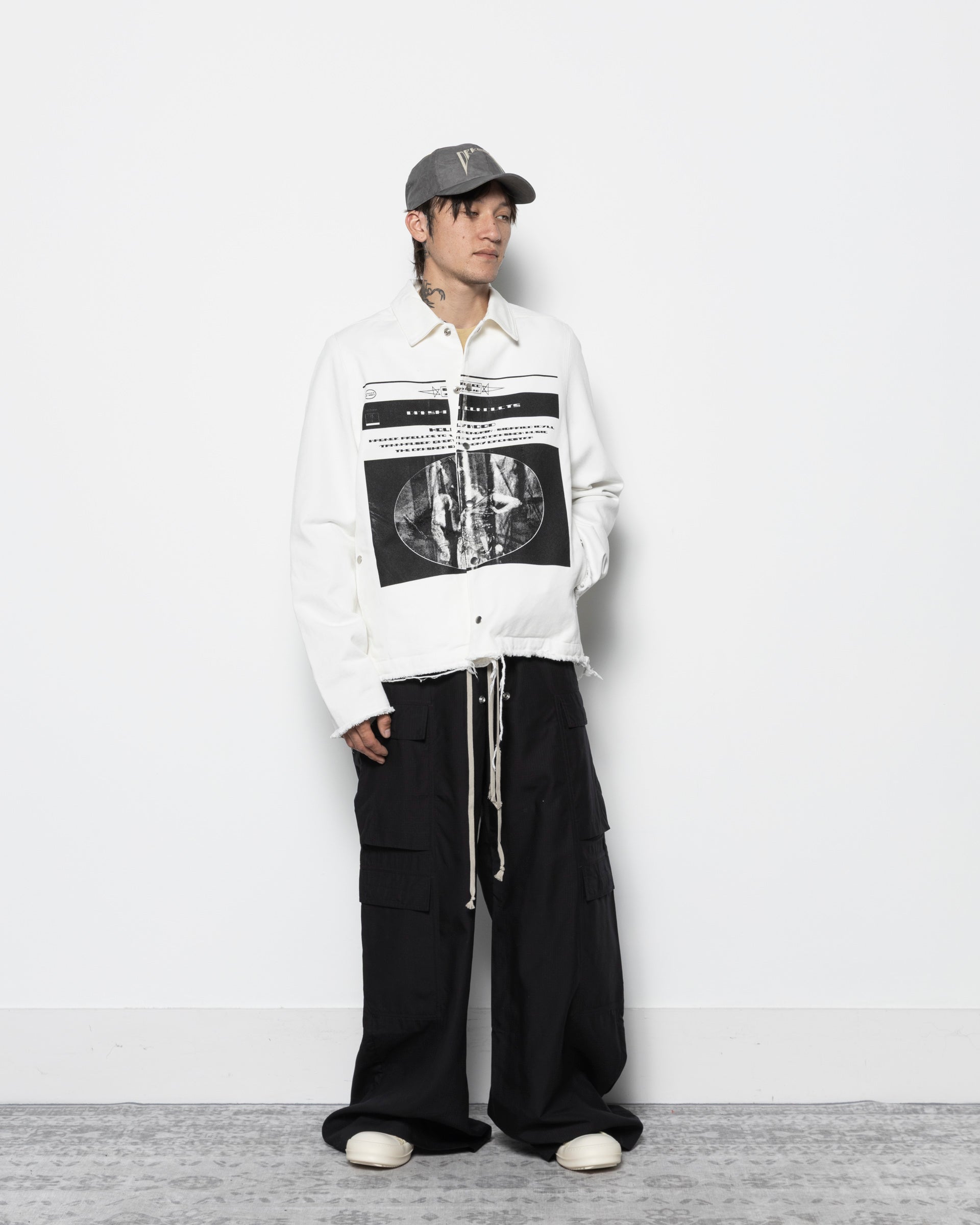 Rick Owens Drkshdw Double Cargo Jumbo Belas in Black | RODEN GRAY