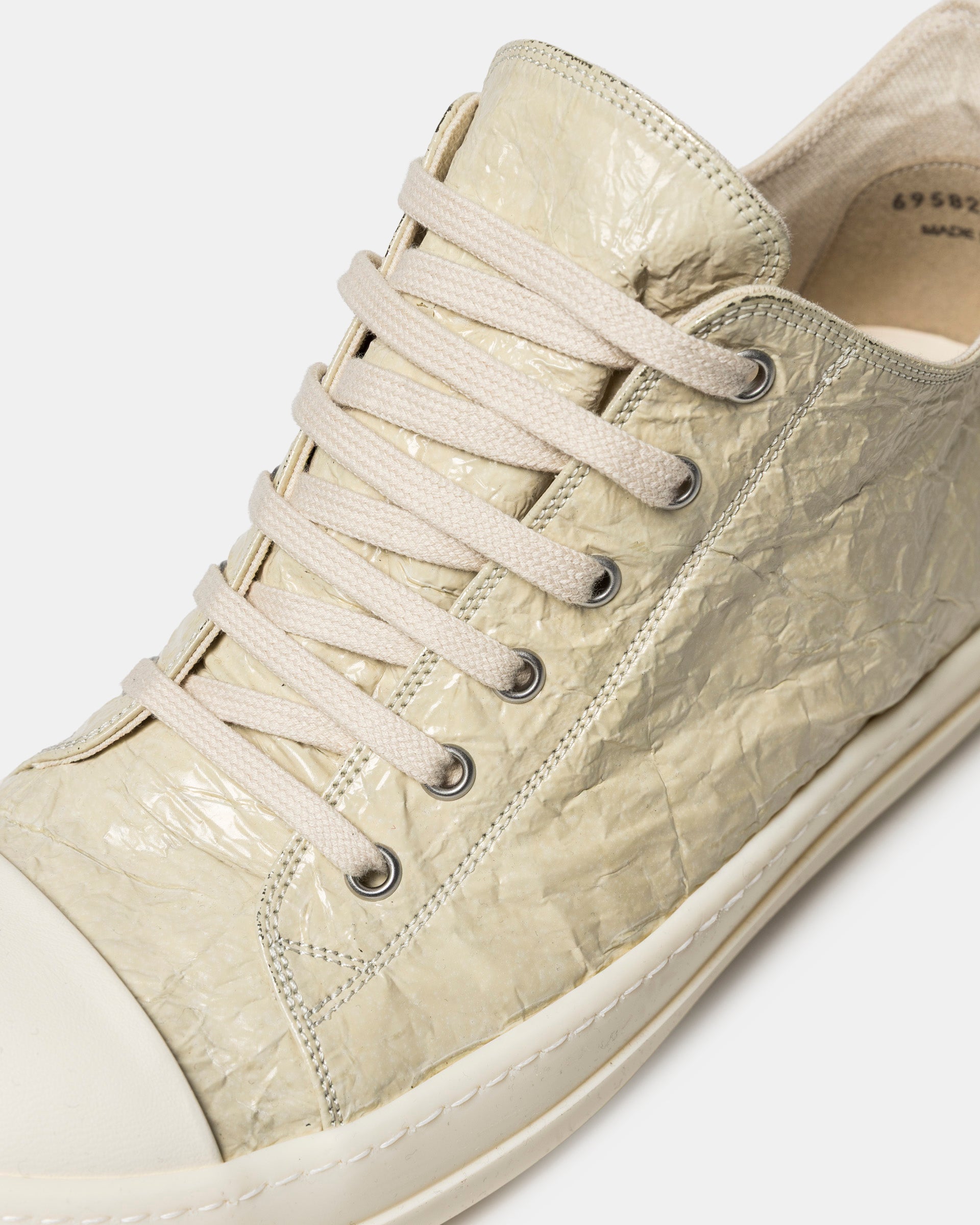 Denim Low Sneakers in Parchment/Milk