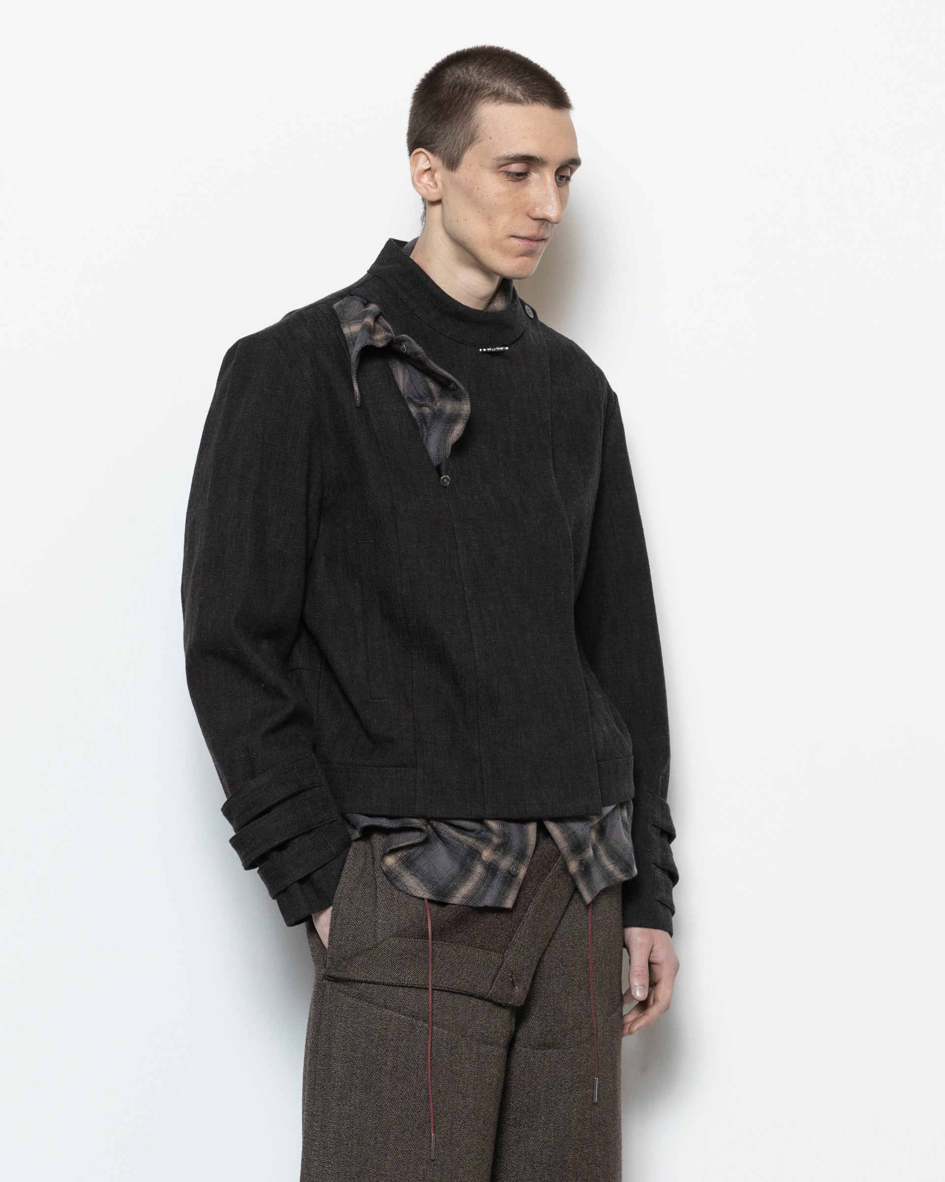 Arkam Straight JKT in Dark Brown