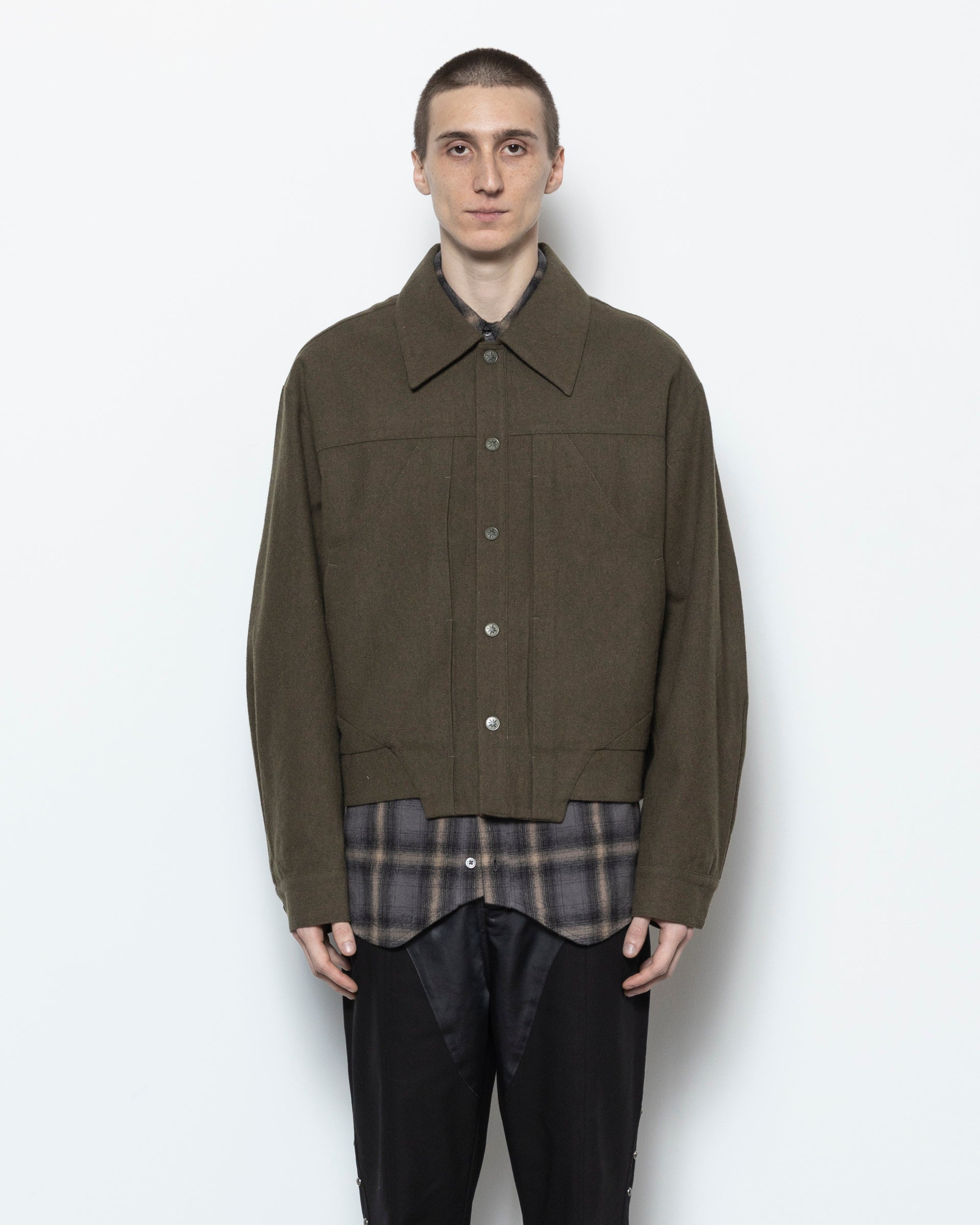 Dylan Oversized Jacket in Green