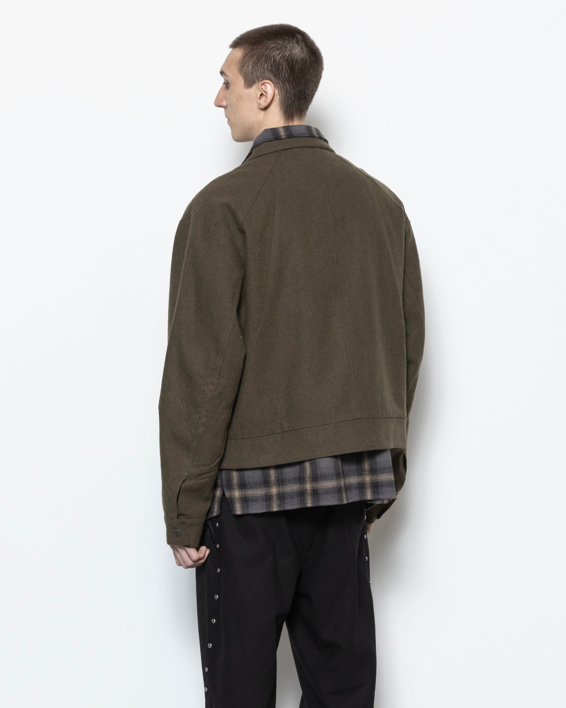 Dylan Oversized Jacket in Green
