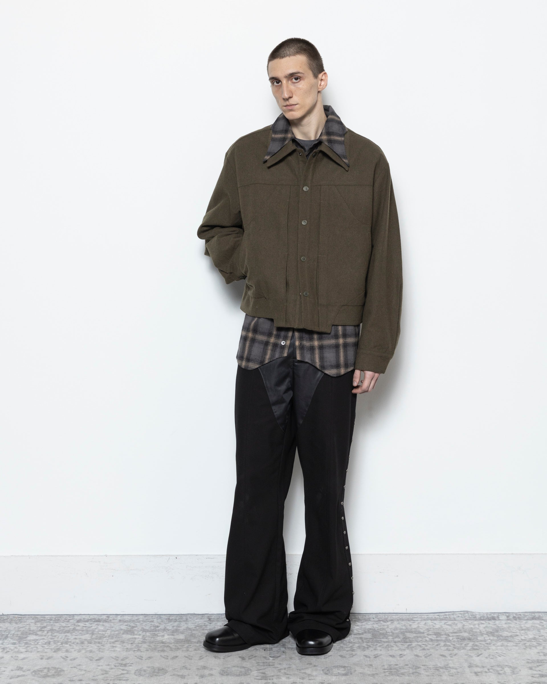 Dylan Oversized Jacket in Green