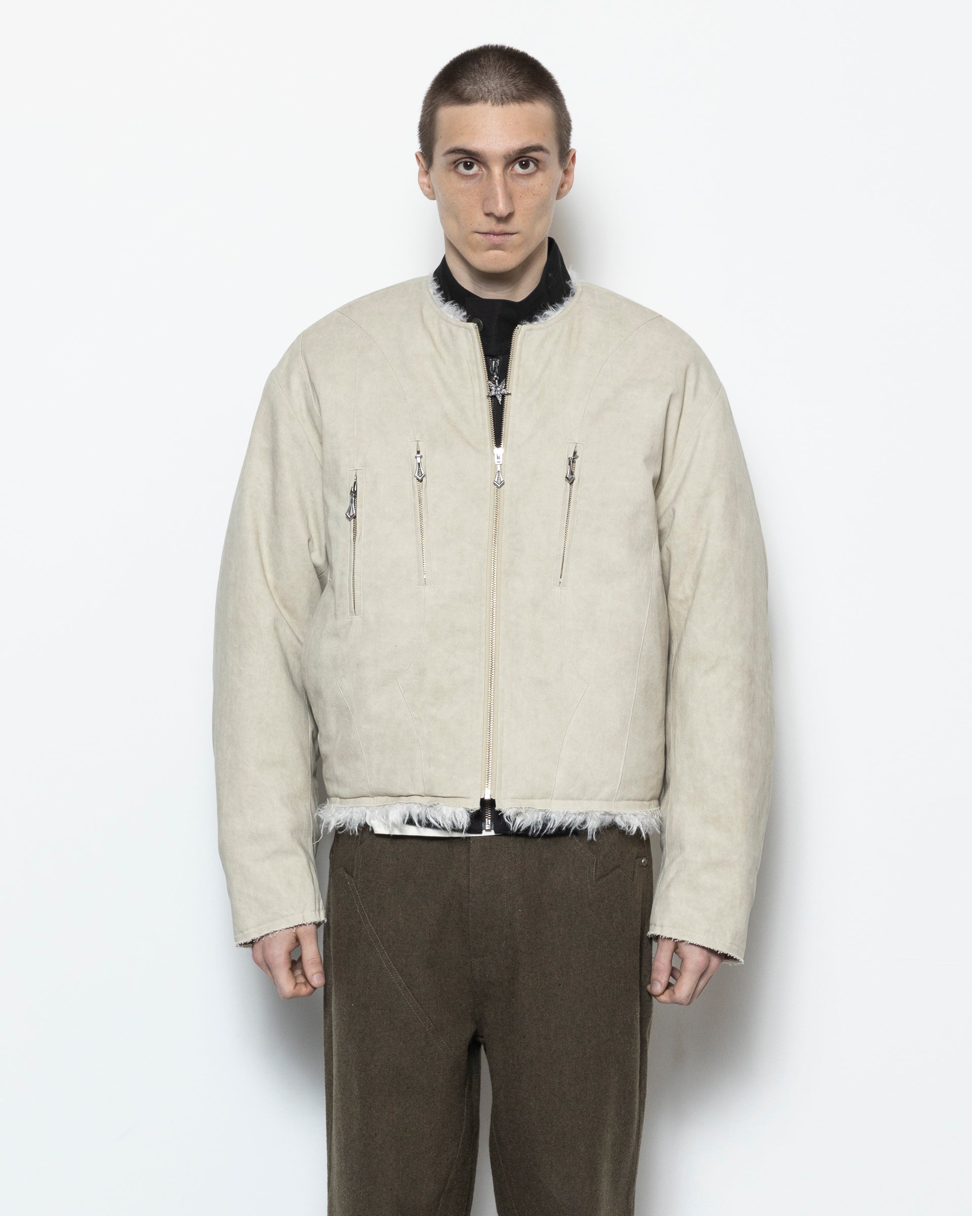 Ezekiel Bomber in Dirty White