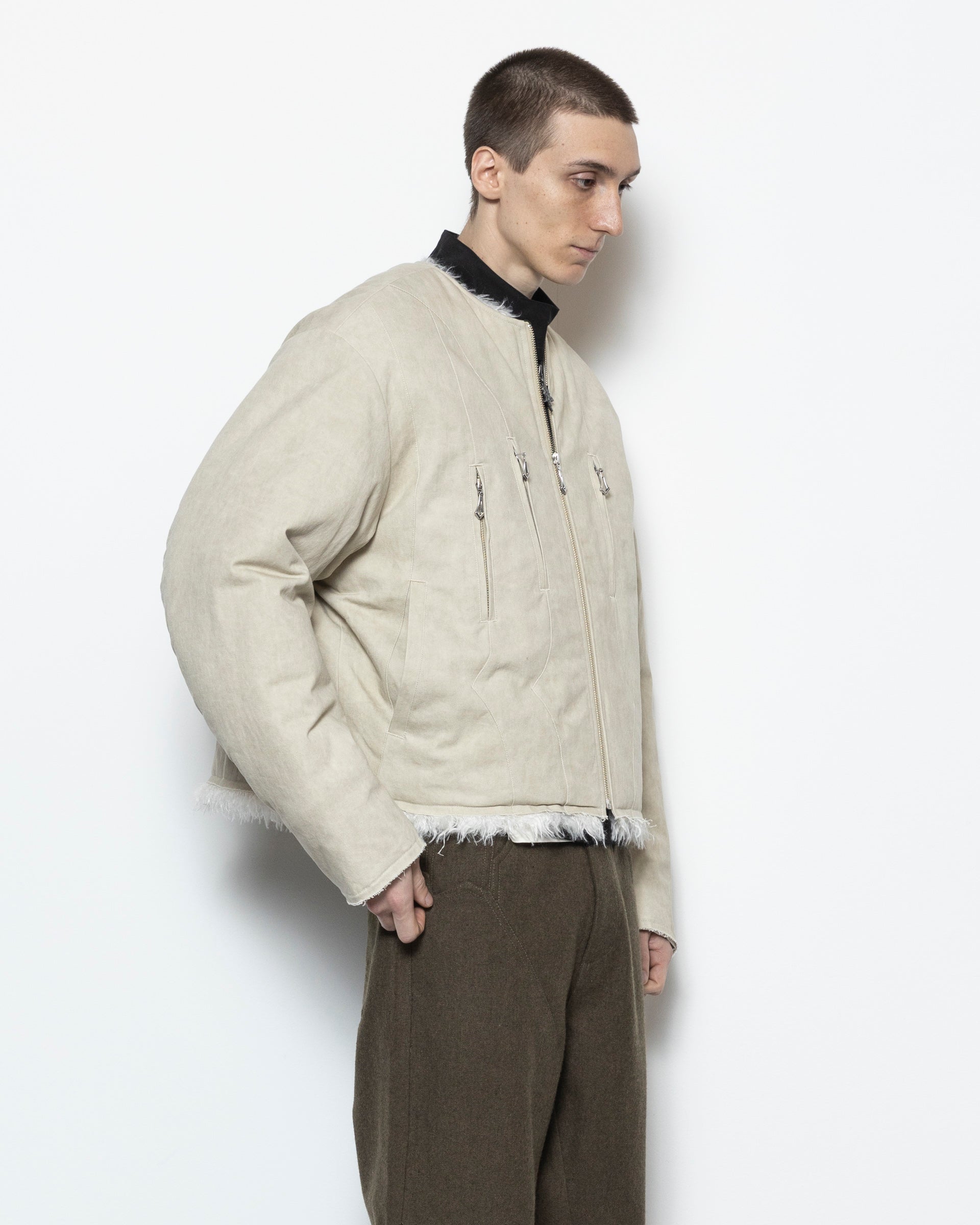 Ezekiel Bomber in Dirty White