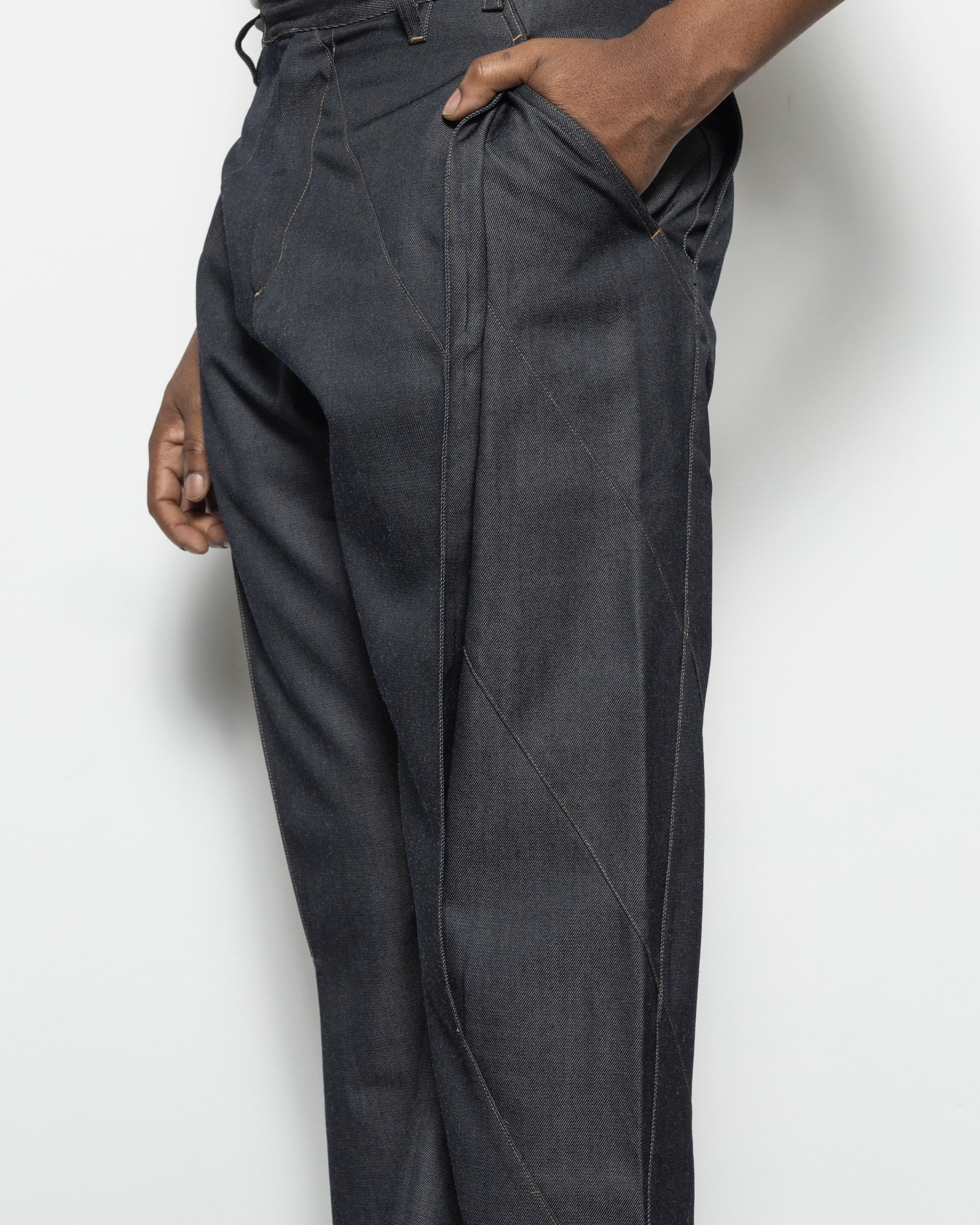 Genji Trousers in Denim Blue