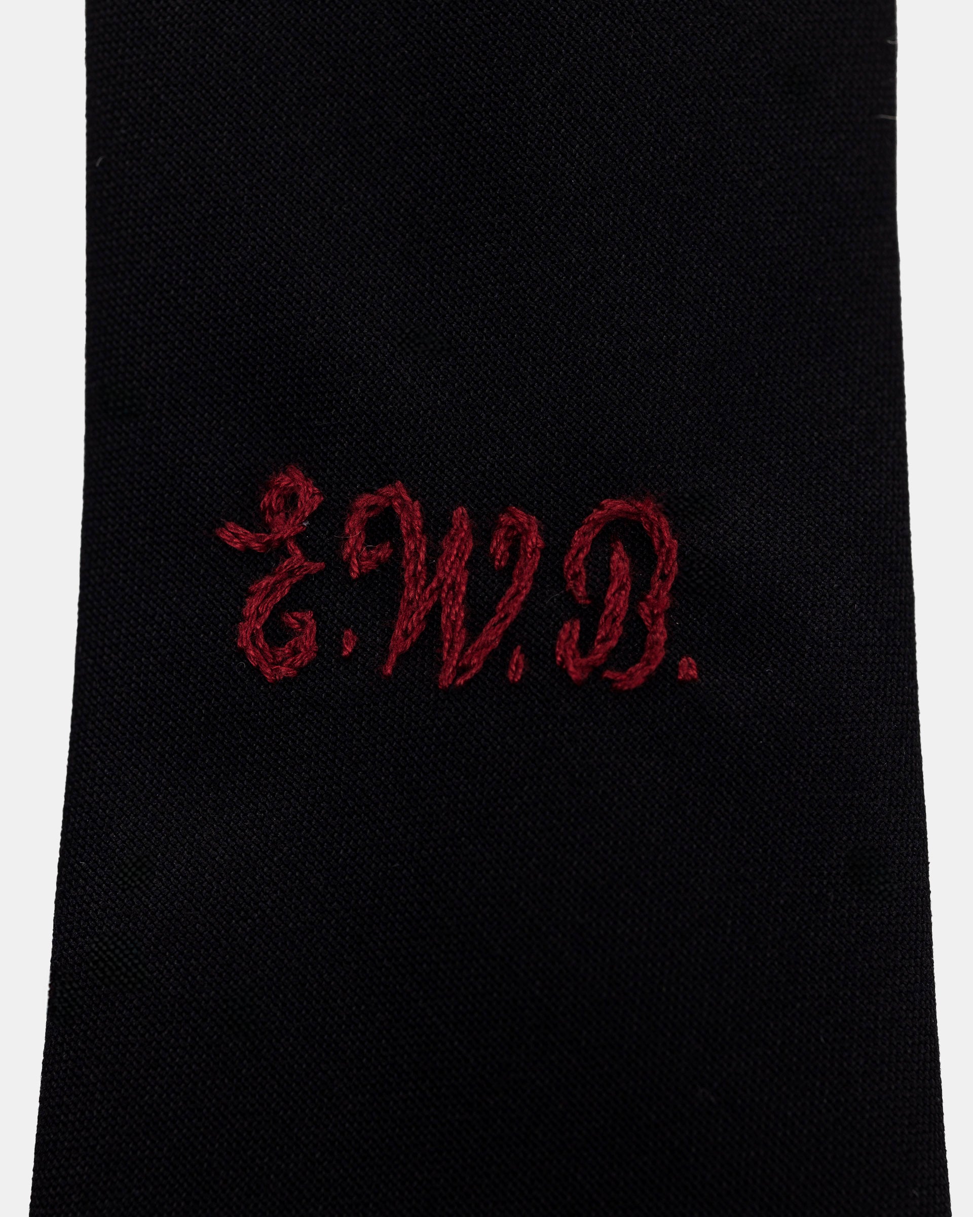 EWB Embroidered Tie in Black