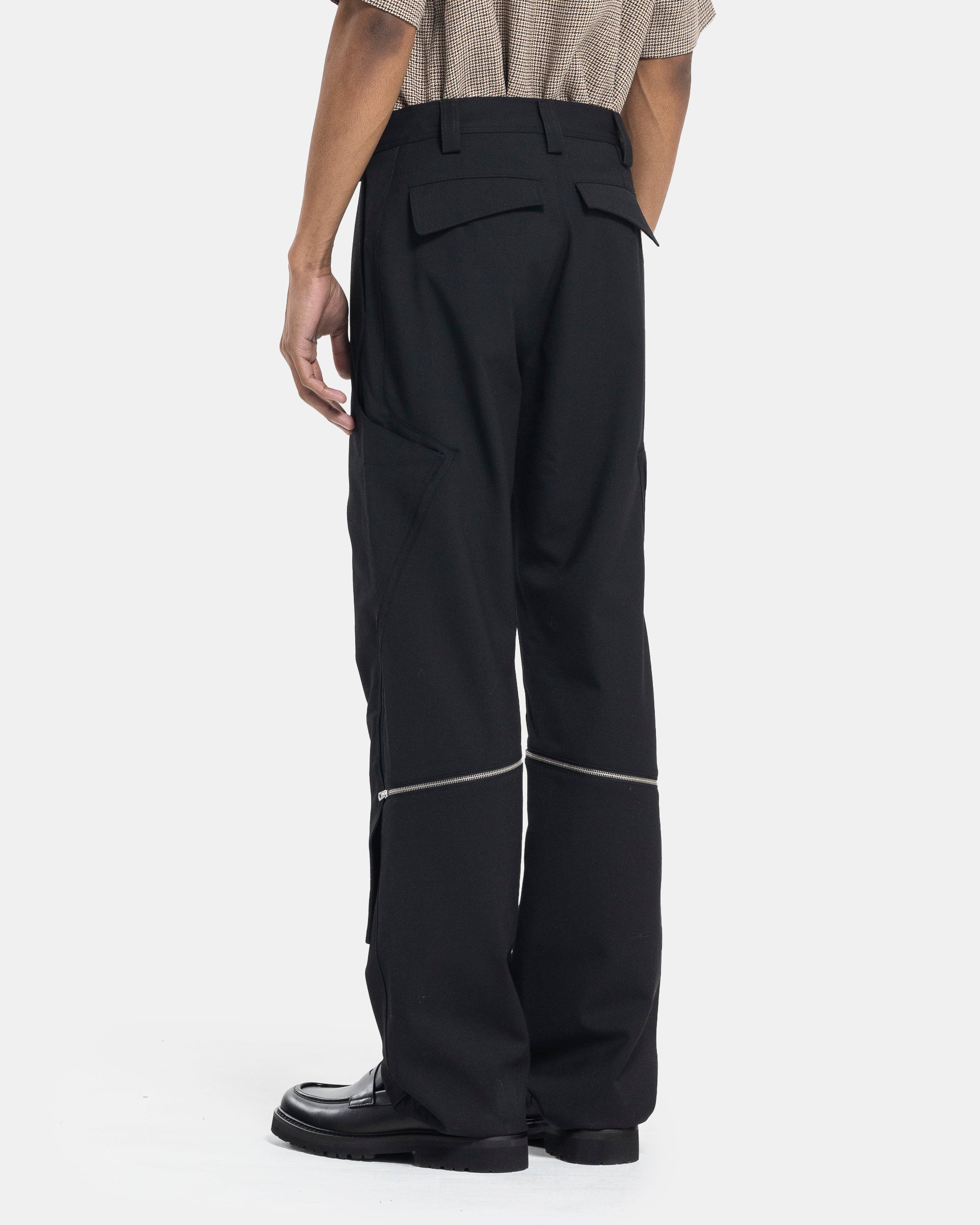 Tonino Utility Trouser in Night Black