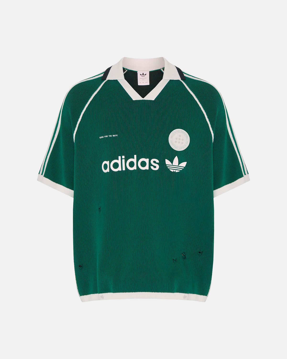 Adi008 Polo Sweater in Collegiate Green