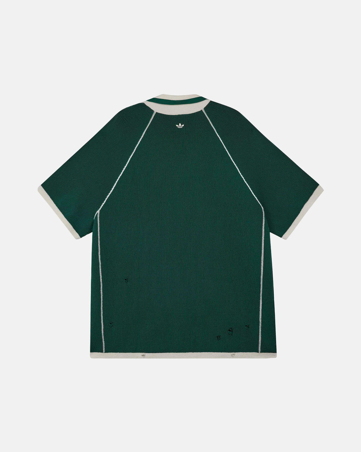 Adi008 Polo Sweater in Collegiate Green