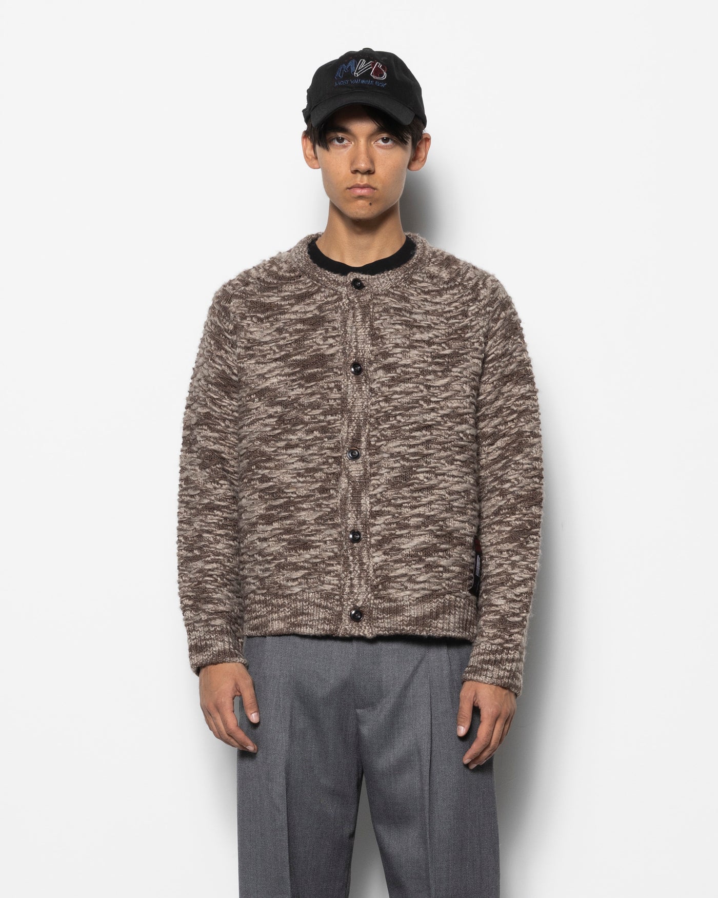 Sea Scale Button Up Cardigan in Alps