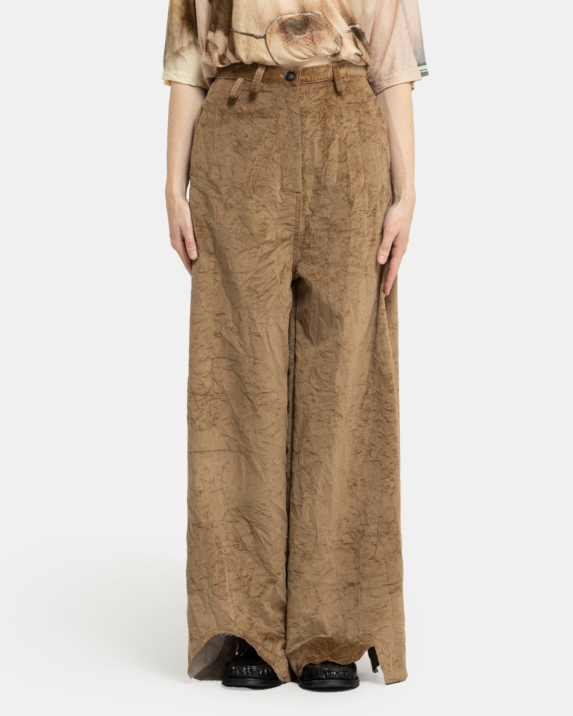 Selvaggina Pant in Brown