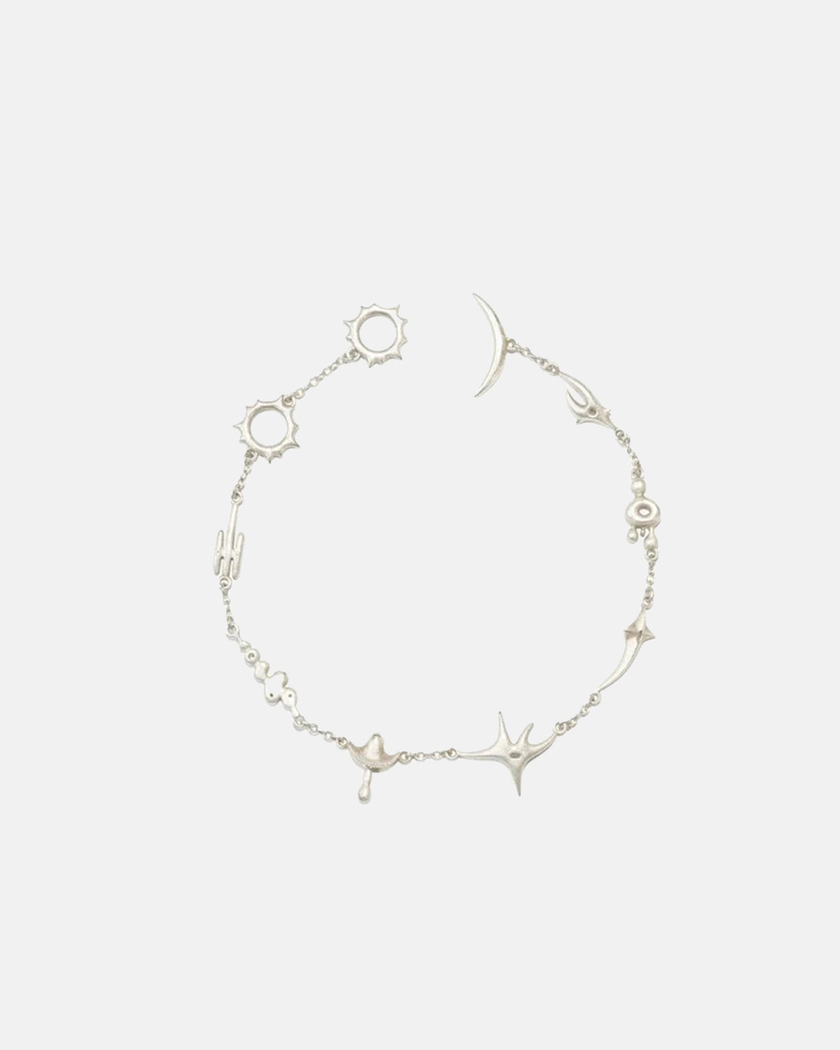 Sept 925 Silver Bracelet in Matte White