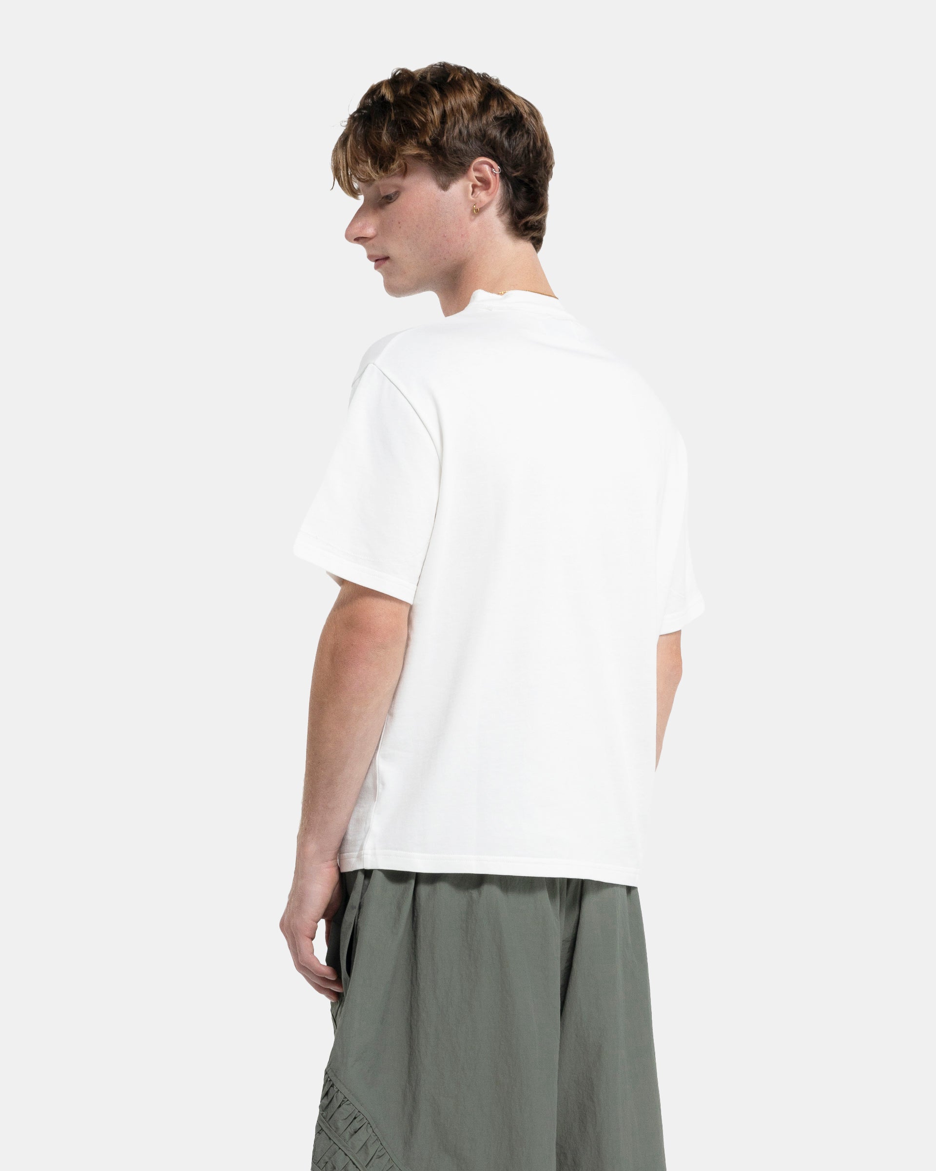 Short Sleeve Lock Tee in Cream