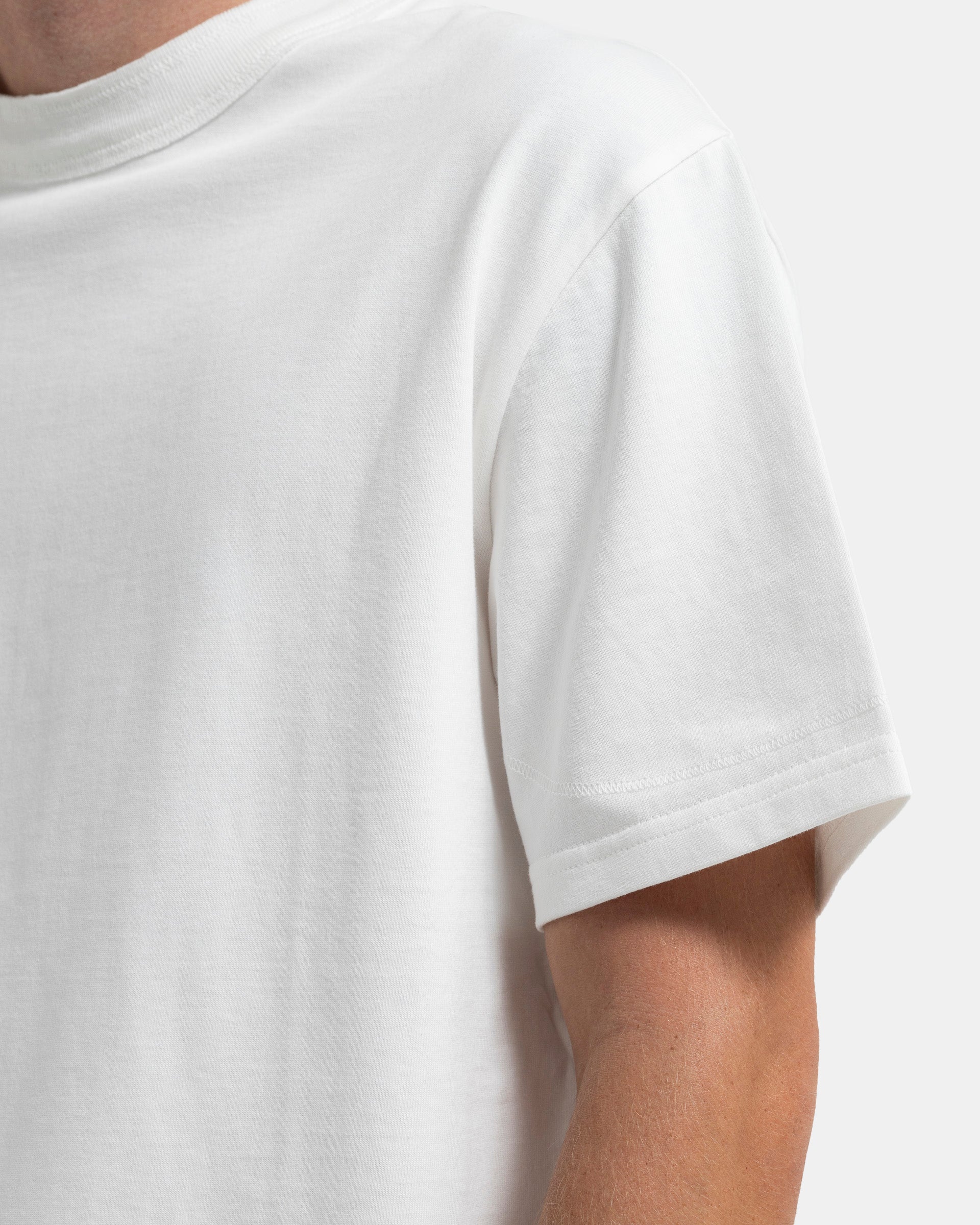 Short Sleeve Lock Tee in Cream