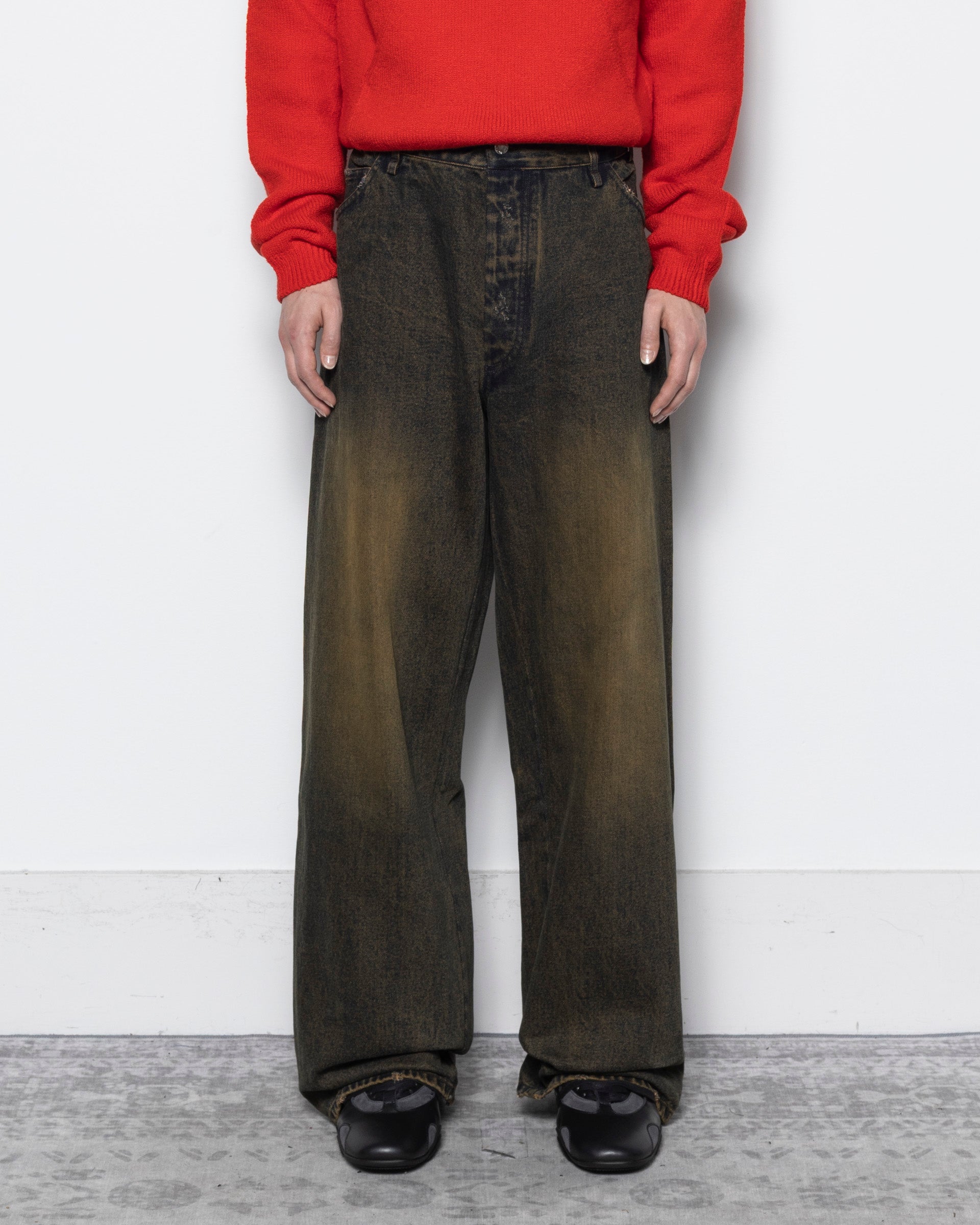 Baggy Jeans in Acid Brown