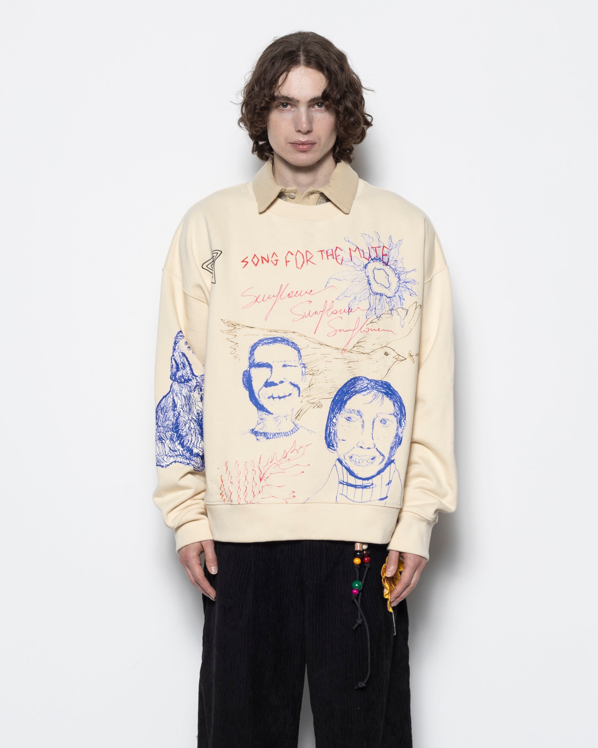 Sketchbook Relaxed Pullover in Ivory