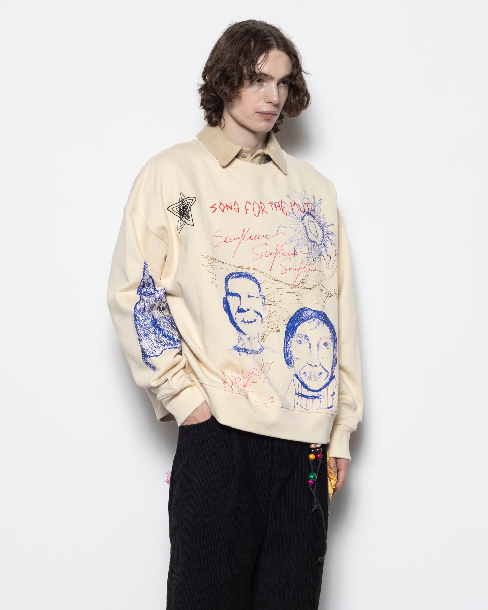 Sketchbook Relaxed Pullover in Ivory